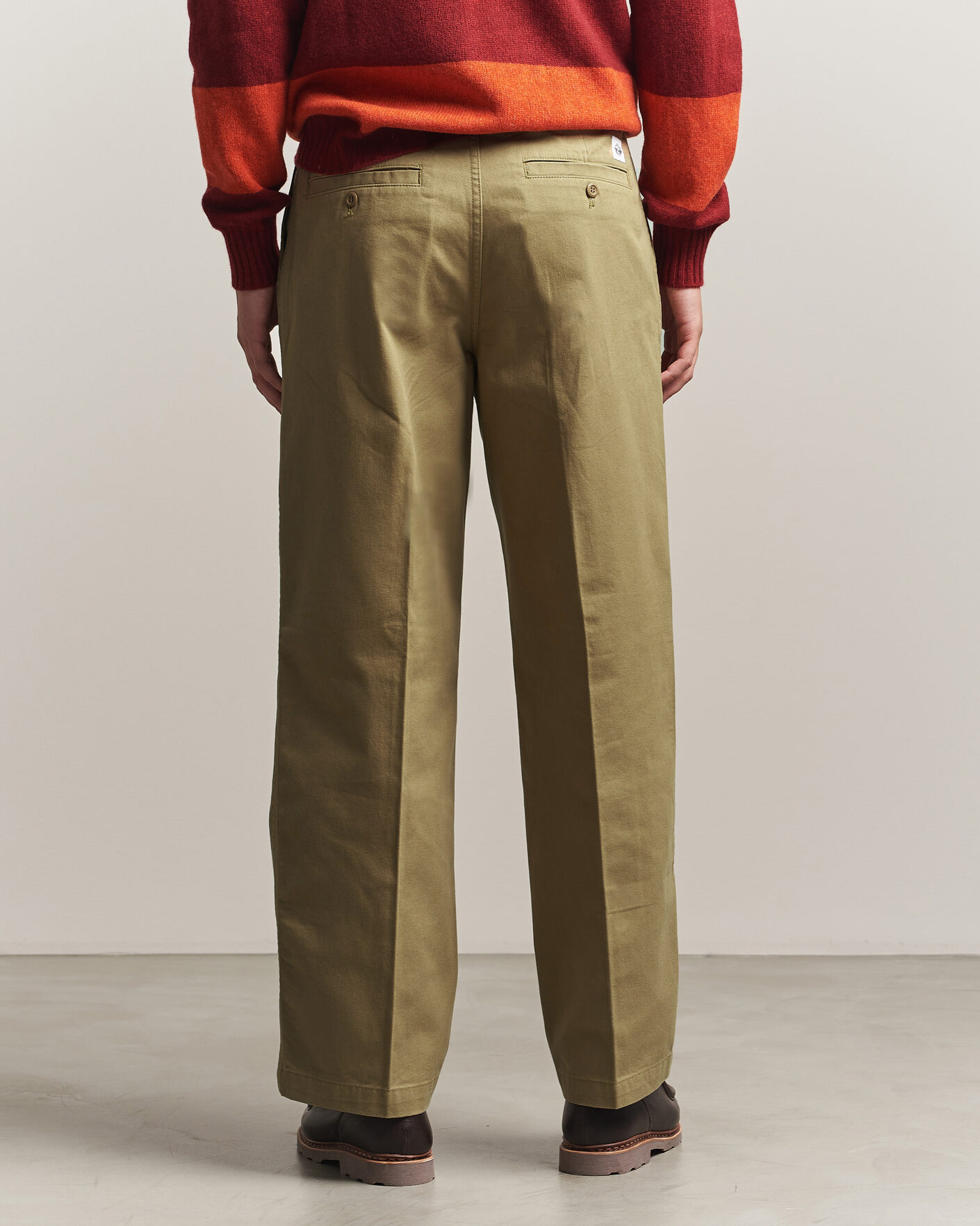 Herr | Byxor | Dockers | Original Pleated Chino Loose British Khaki