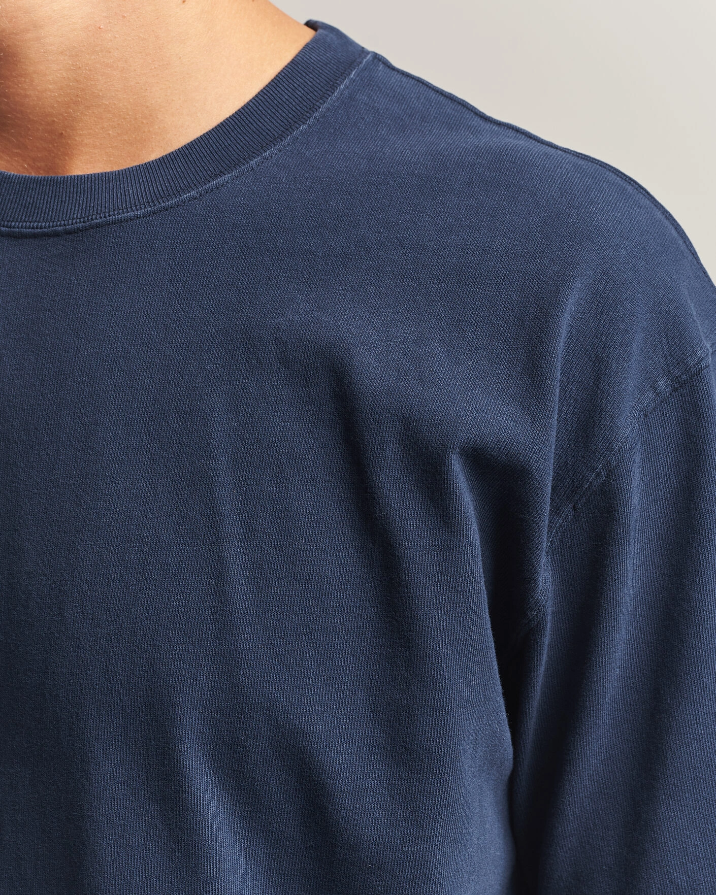 Herr | T-Shirts | Drake's | Short Sleeve Hiking T-Shirt Navy