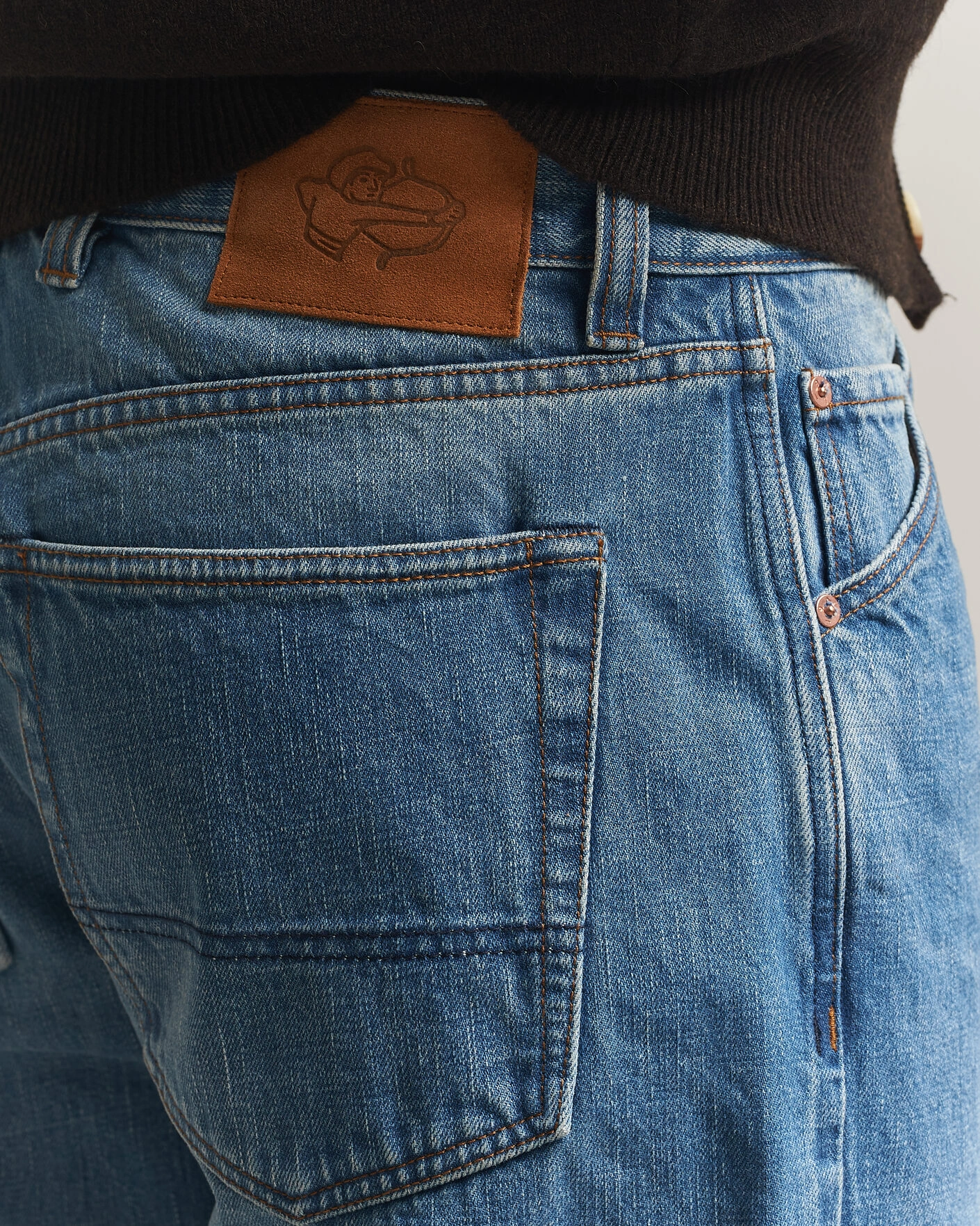 Herr | Jeans | Drake's | 5-Pocket Japanese Selvedge Denim Stone Wash