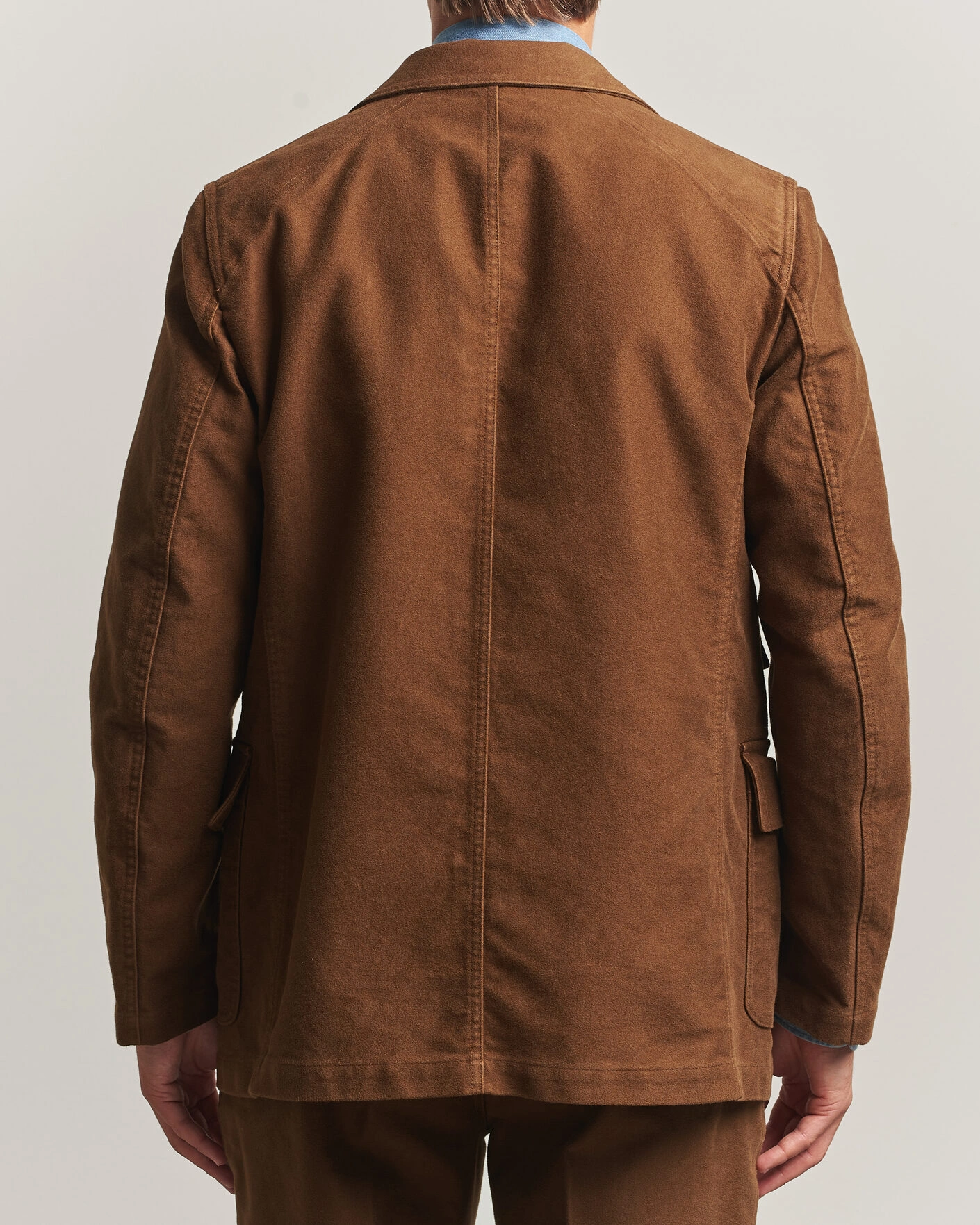 Herr | Kavajer | Drake's | MKIV Japanese Moleskin Games Blazer Brown