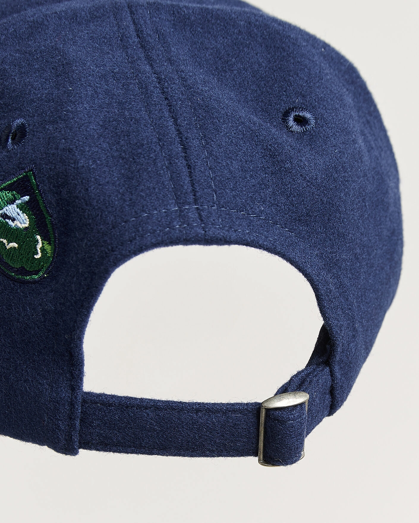 Herr | Drake's Crest Merino Wool Baseball Cap Navy | Drake's | Crest Merino Wool Baseball Cap Navy