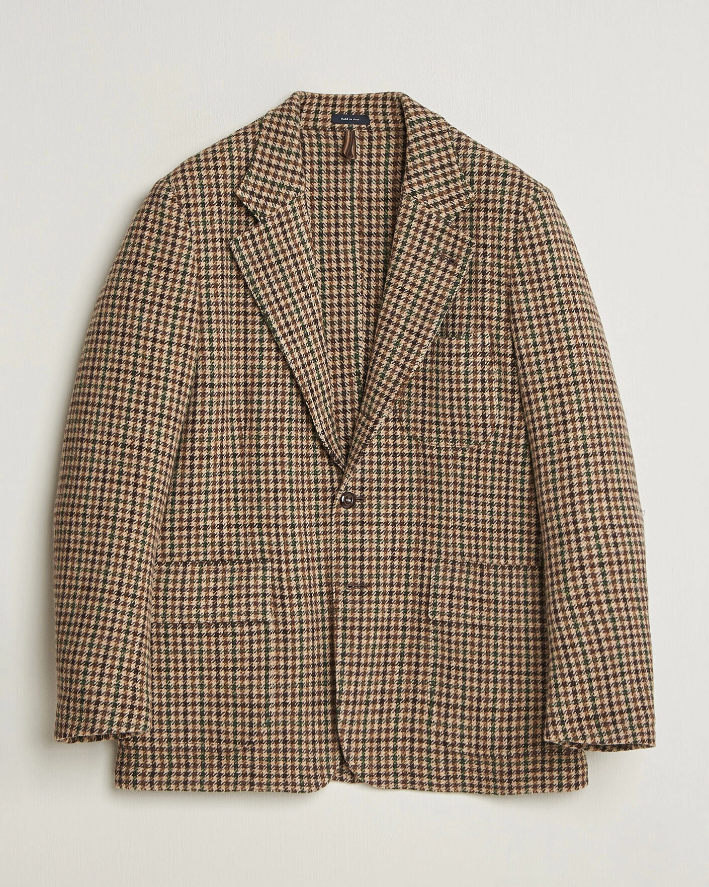 Herr | Kavajer | Drake's | MKVII Tweed Houndcheck Games Blazer Brown
