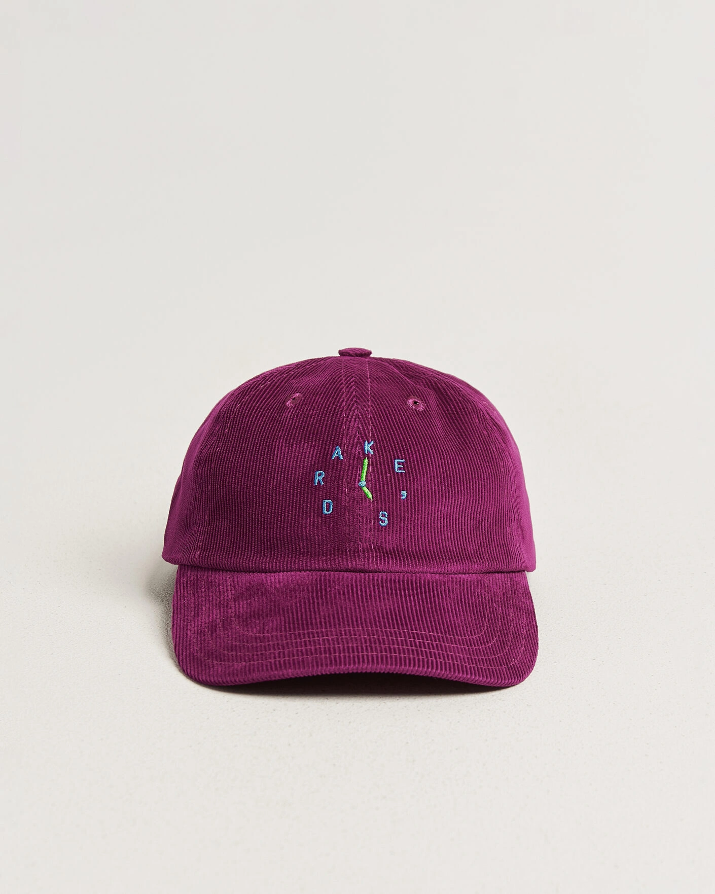 Herr | Hattar & kepsar | Drake's | Clock Twill Cord Baseball Cap Red