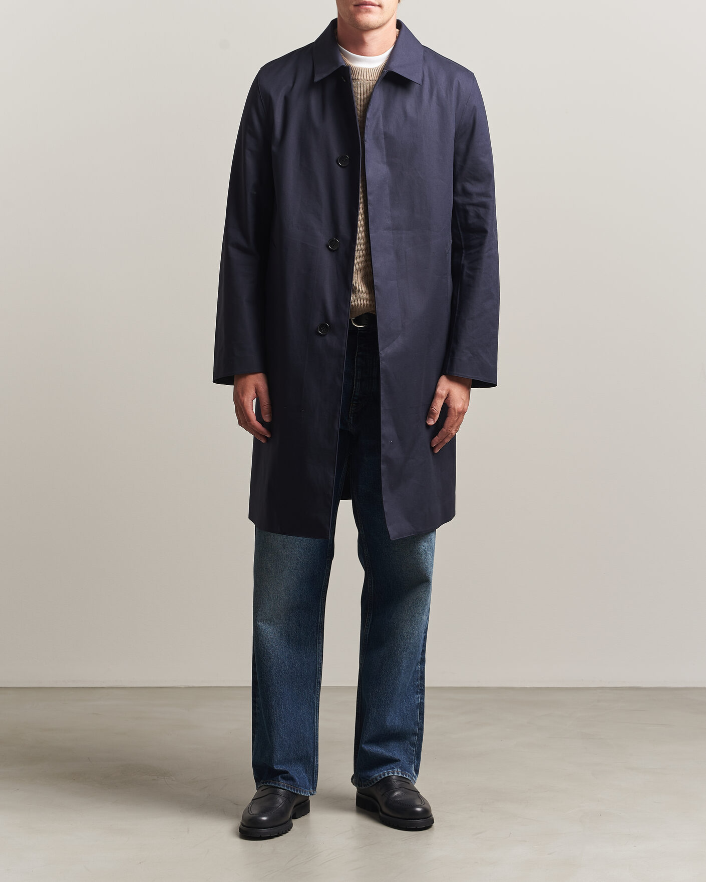 Herr | Jackor | Mackintosh | Dunkeld Car Coat Navy