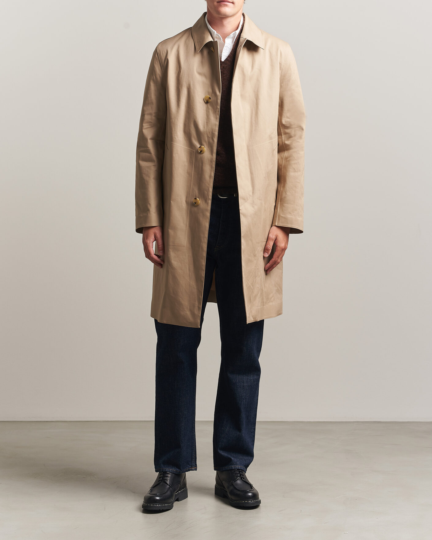 Herr | Jackor | Mackintosh | Dunkeld Car Coat Fawn