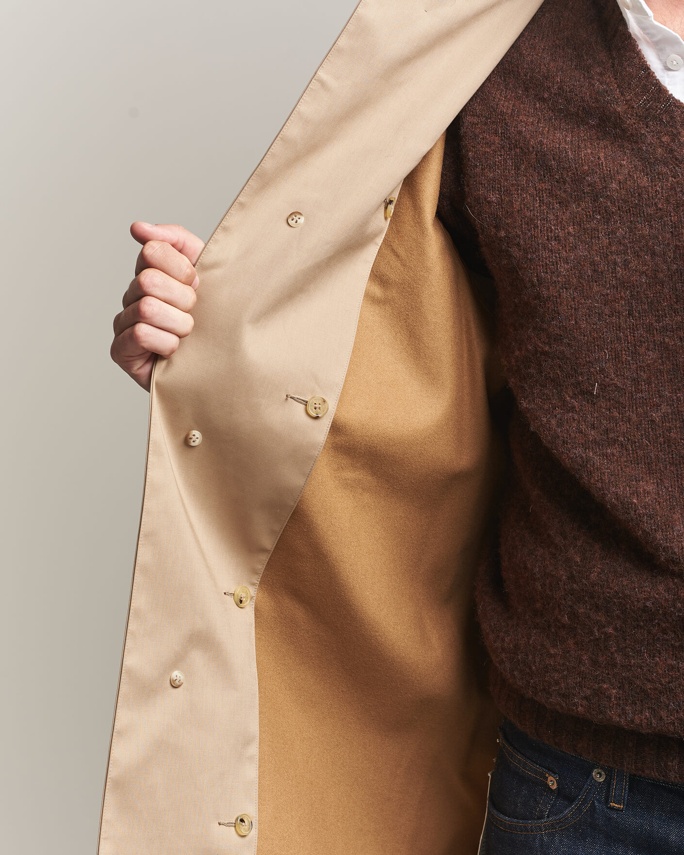 Herr | Jackor | Mackintosh | Dunkeld Car Coat Fawn