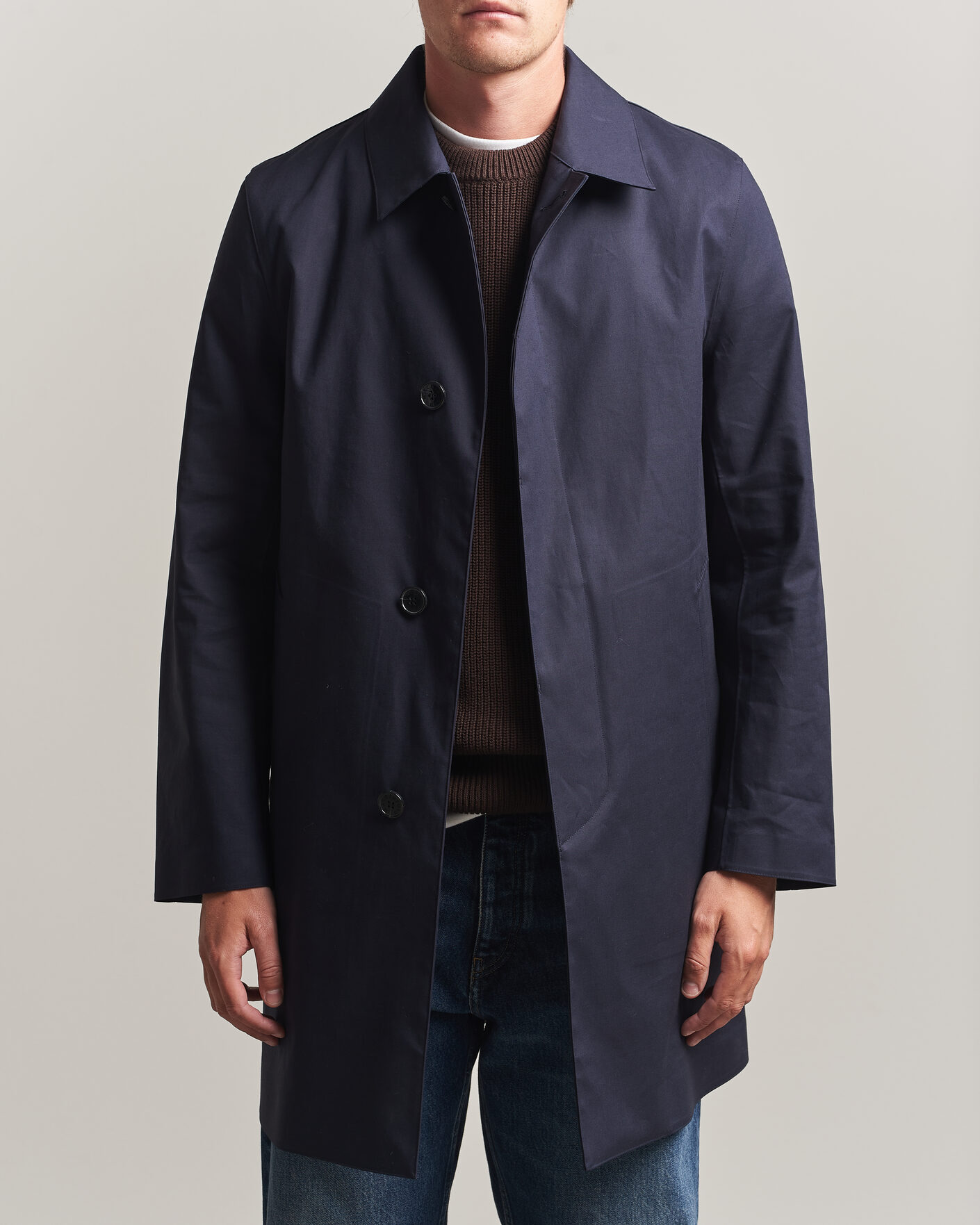 Herr | Jackor | Mackintosh | Dunoon Car Coat Navy