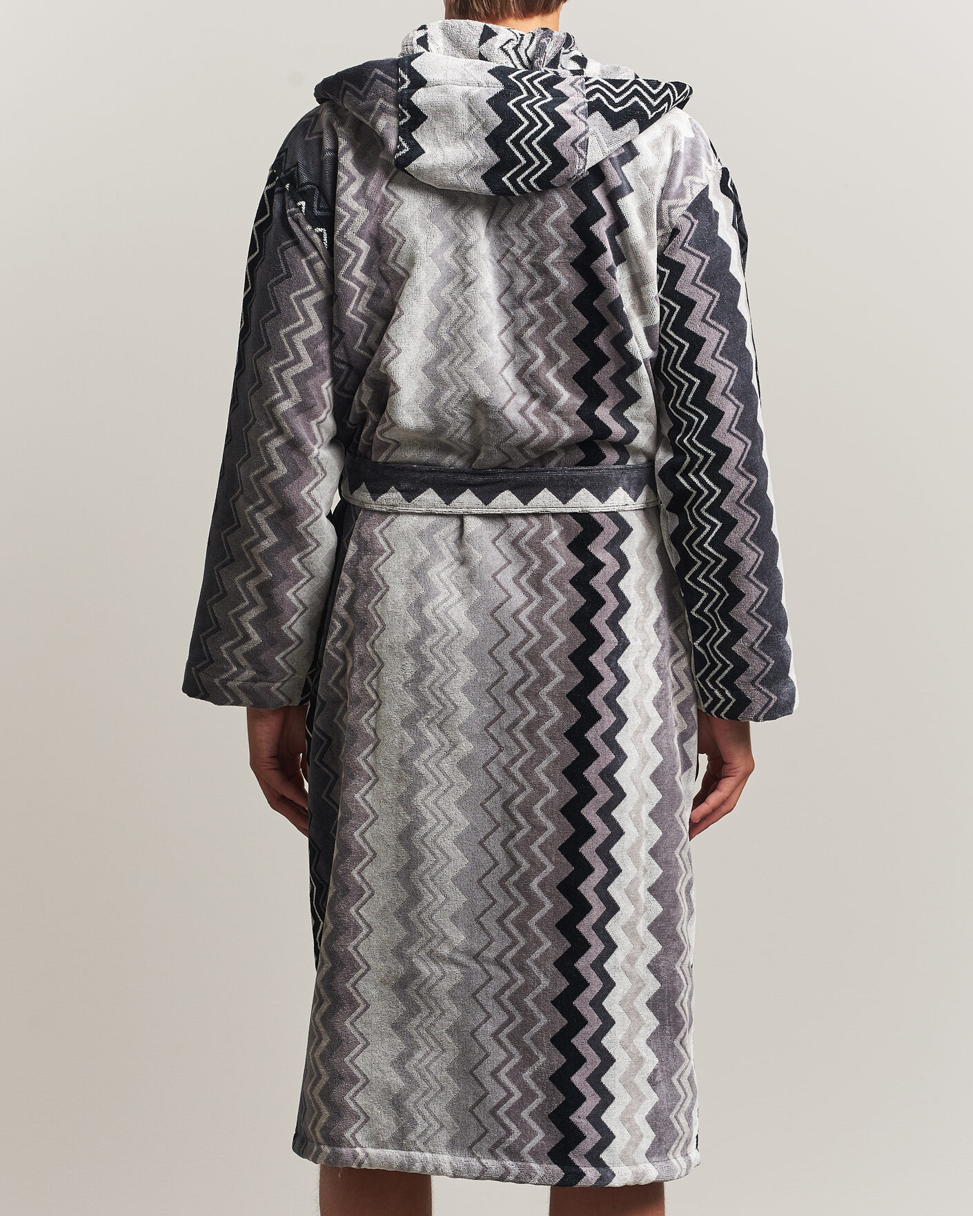 Herr | Pyjamas & Morgonrockar | Missoni Home | Giacomo Hooded Bathrobe Multi Black