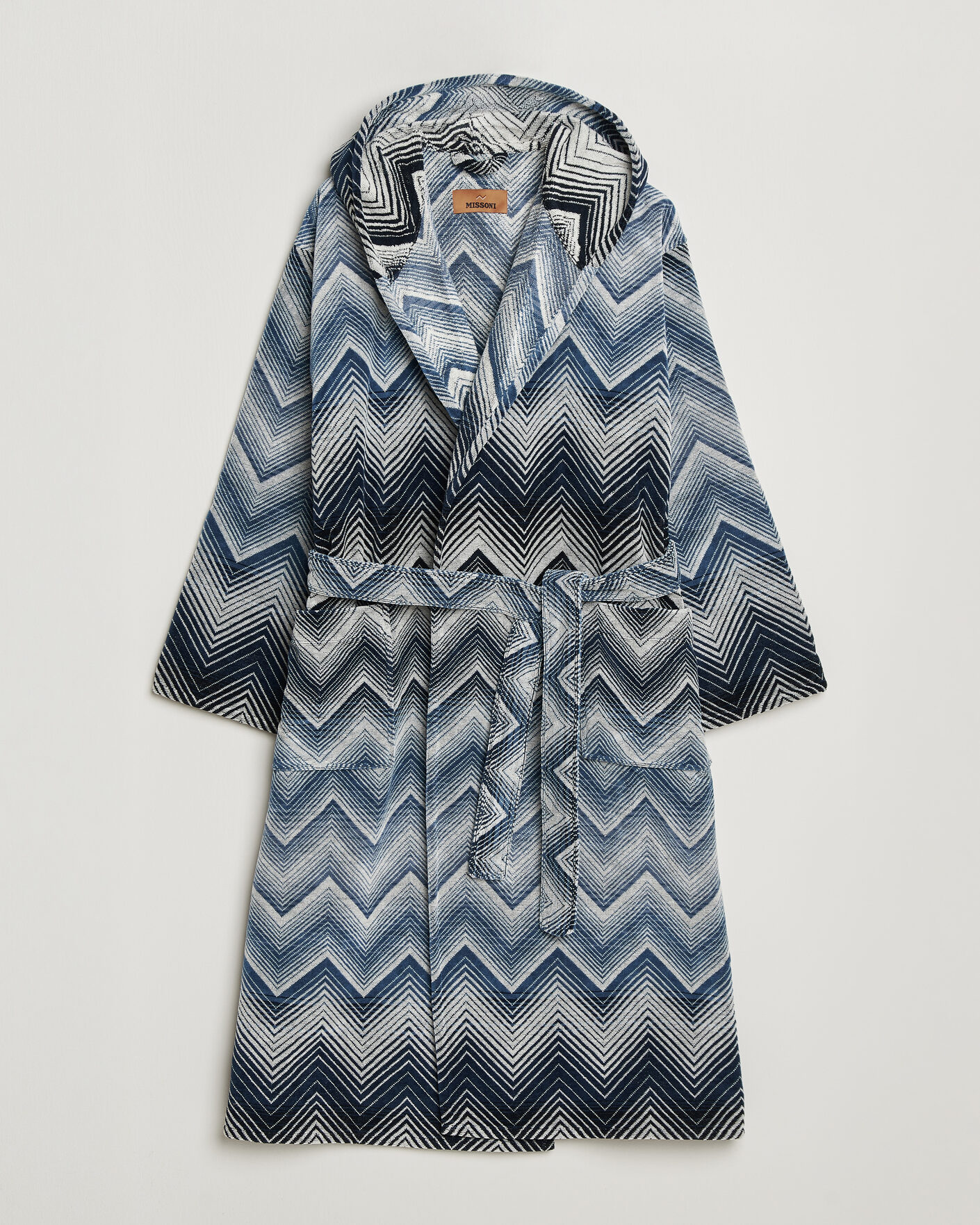 Herr | Pyjamas & Morgonrockar | Missoni Home | Marea Hooded Bathrobe Multi Blue