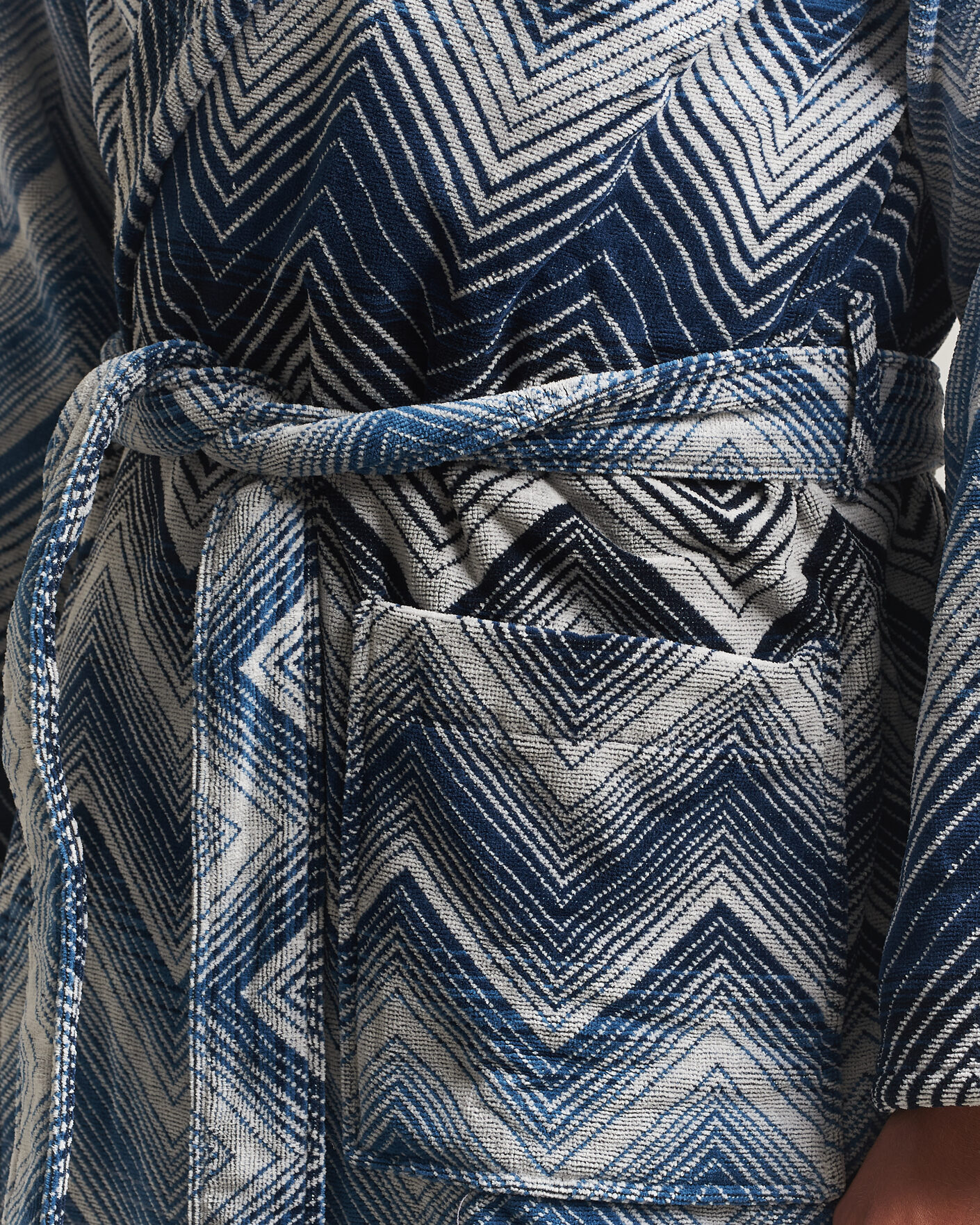 Herr | Pyjamas & Morgonrockar | Missoni Home | Marea Hooded Bathrobe Multi Blue