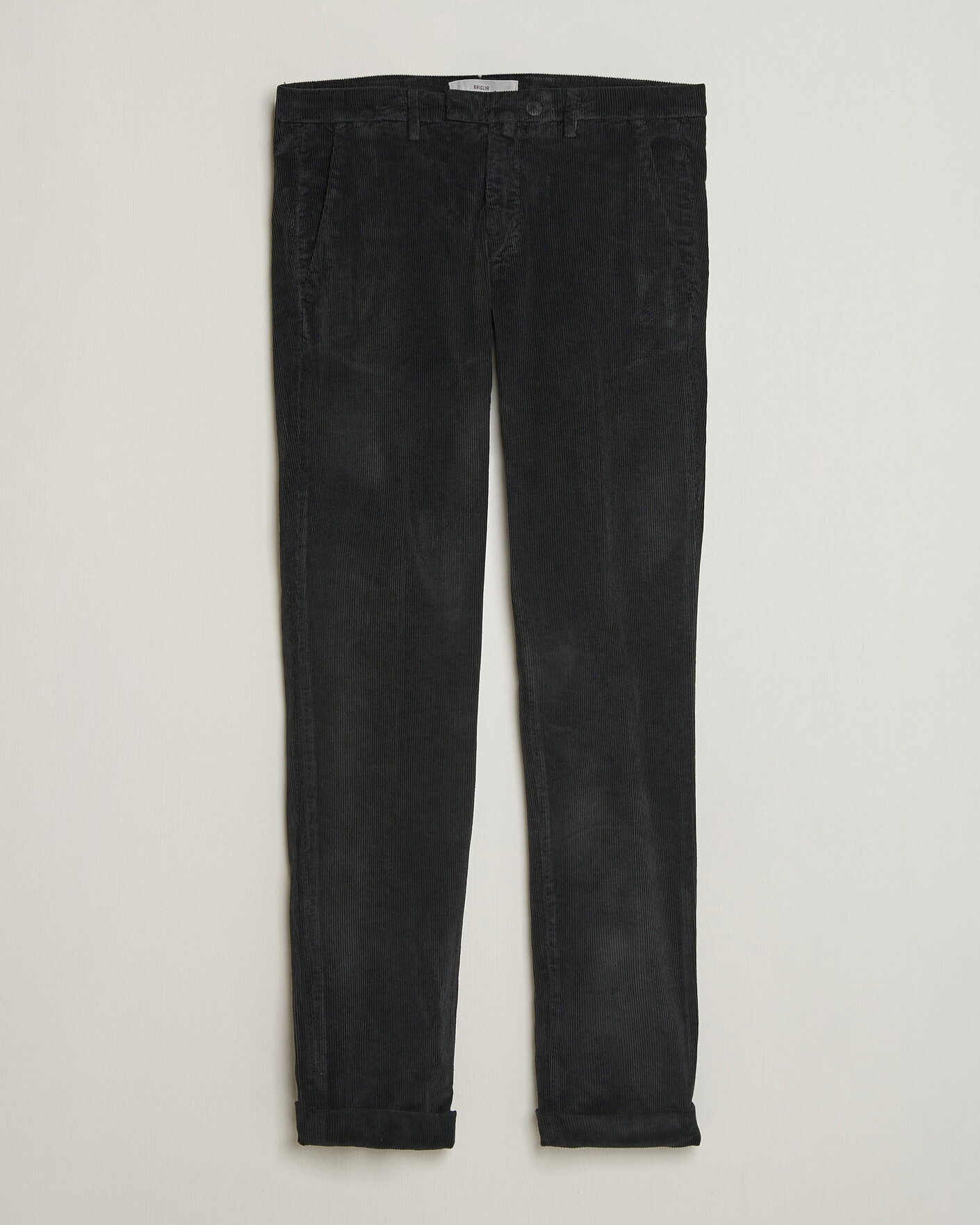 Herr | Byxor | Briglia 1949 | Slim Fit Corduroy Trousers Black