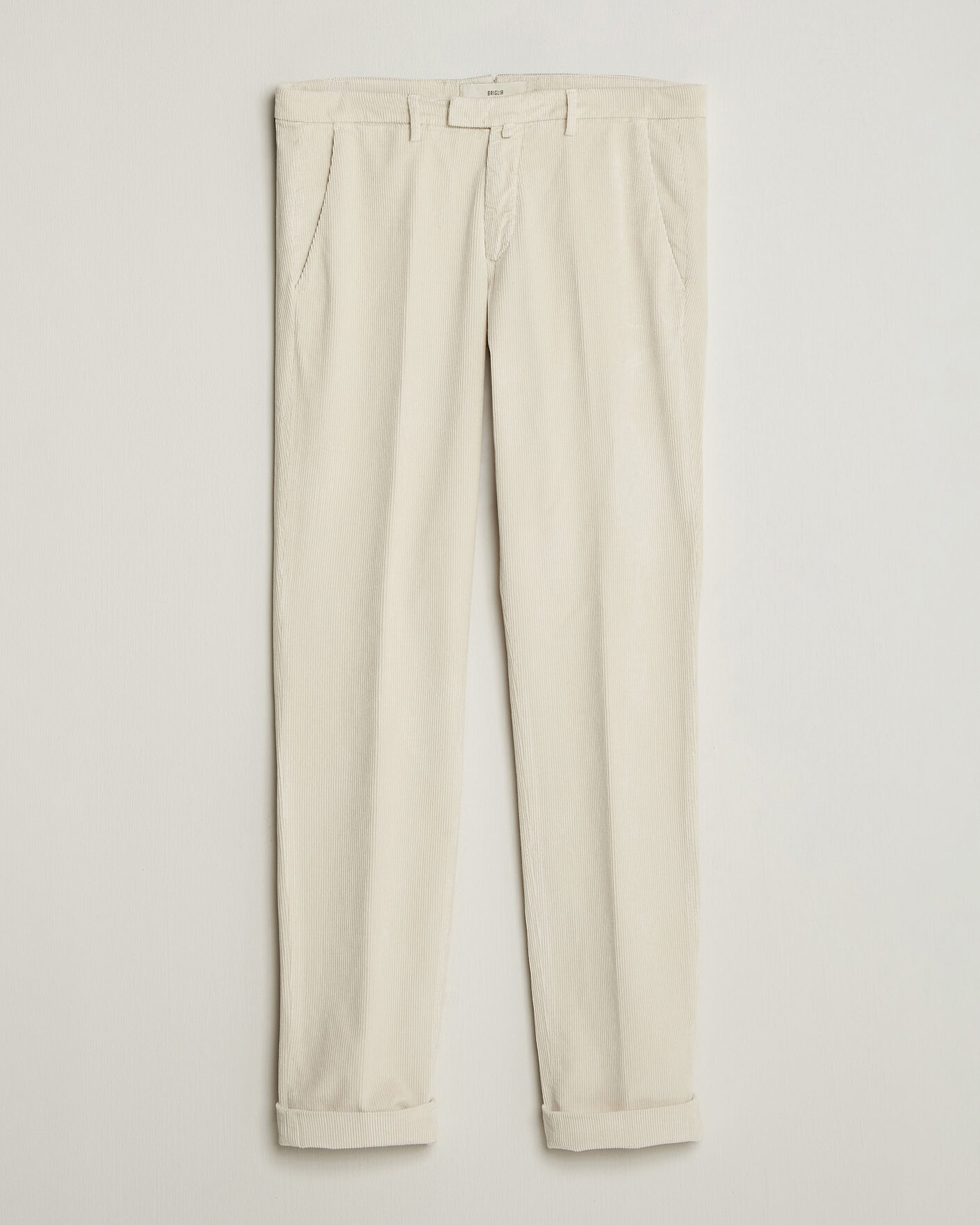 Herr | Byxor | Briglia 1949 | Slim Fit Corduroy Trousers Off White