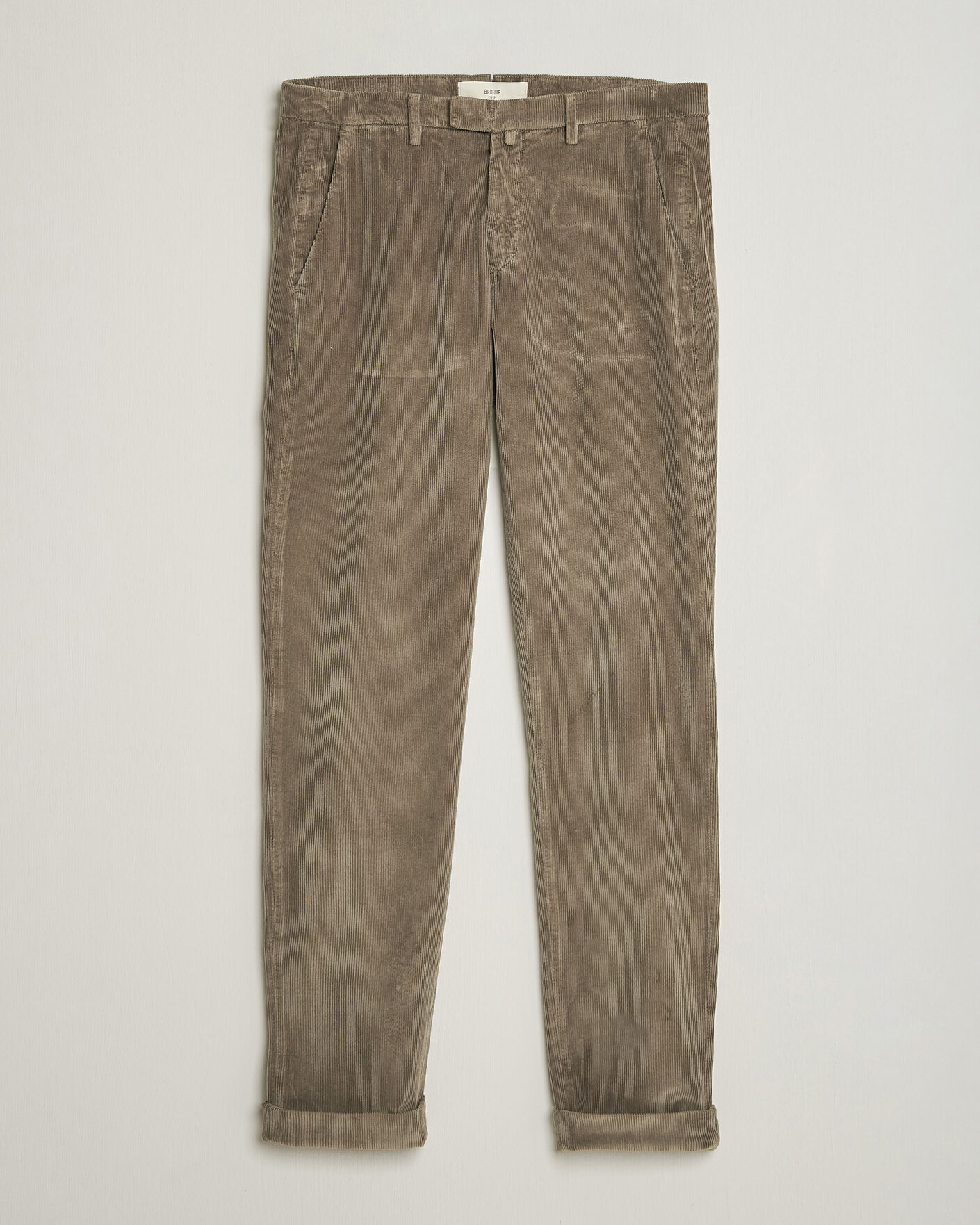 Herr | Byxor | Briglia 1949 | Slim Fit Corduroy Trousers Taupe