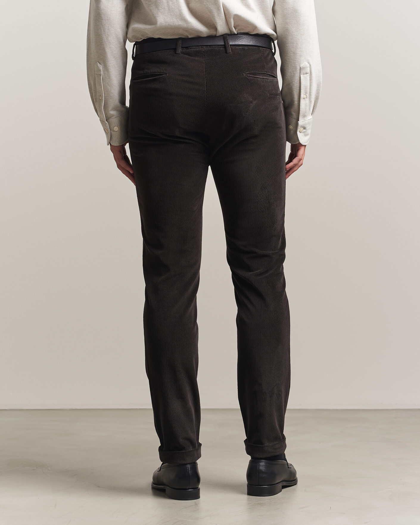Herr | Byxor | Briglia 1949 | Slim Fit Corduroy Trousers Dark Brown