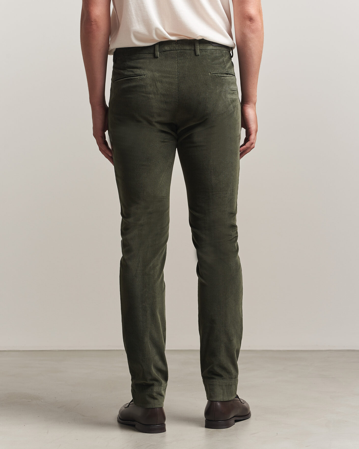 Herr | Byxor | Briglia 1949 | Slim Fit Corduroy Trousers Dark Green