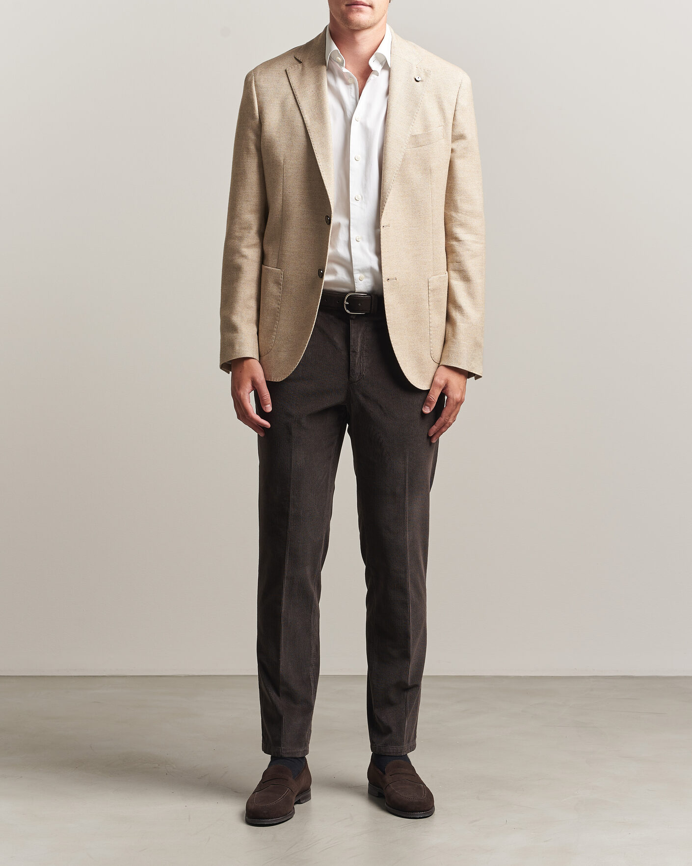 Herr | Byxor | Briglia 1949 | Easy Fit Corduroy Trousers Brown