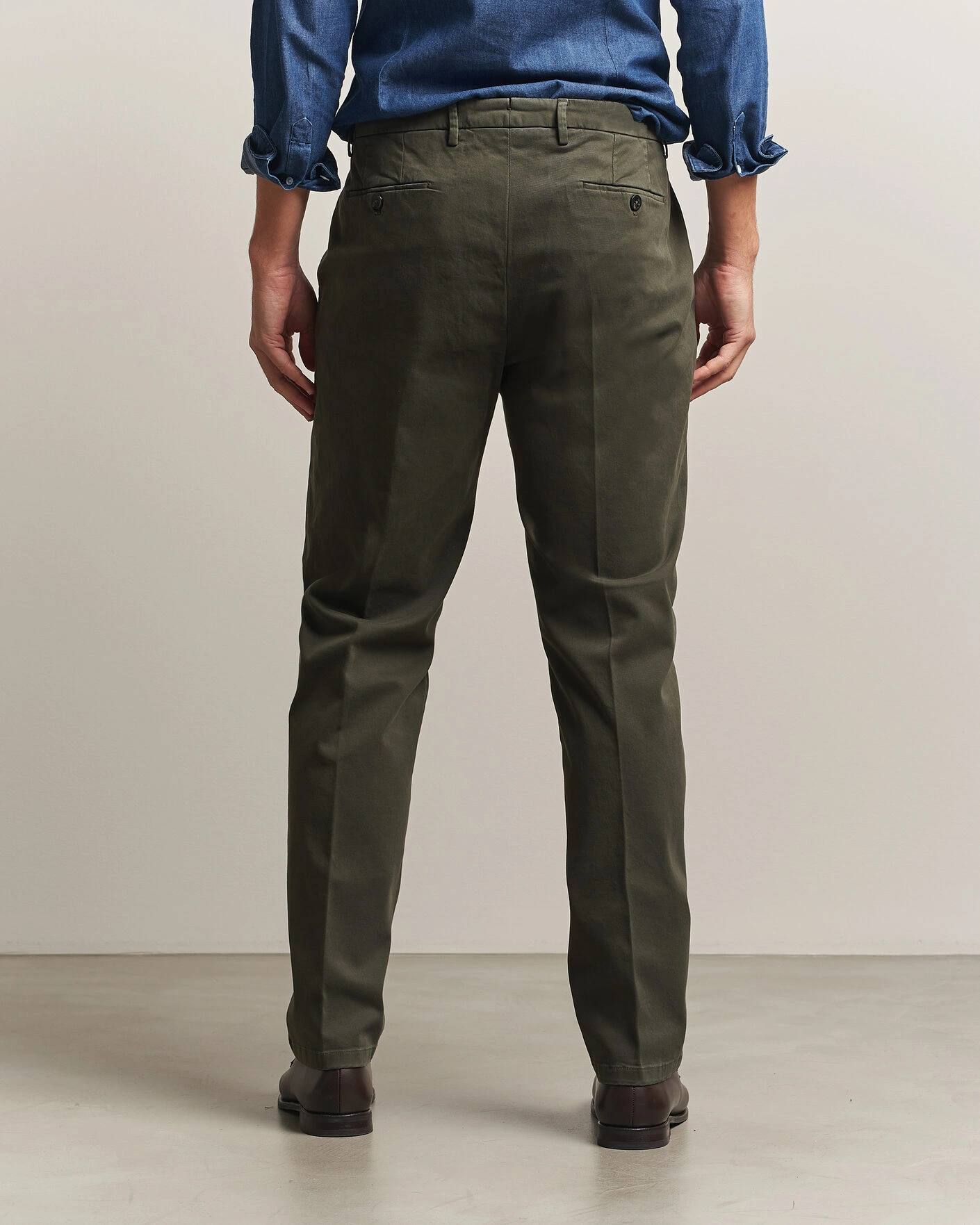 Herr | Byxor | Briglia 1949 | Soho Tailored Easy Fit Chino Olive