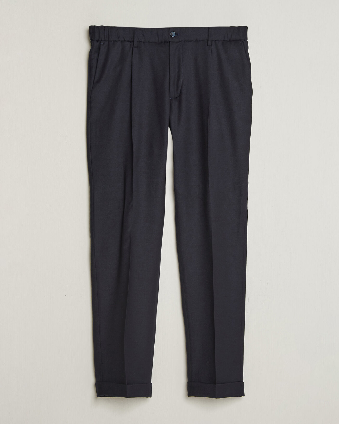Herr | Byxor | Briglia 1949 | Isola Stretch Flannel Trousers Navy
