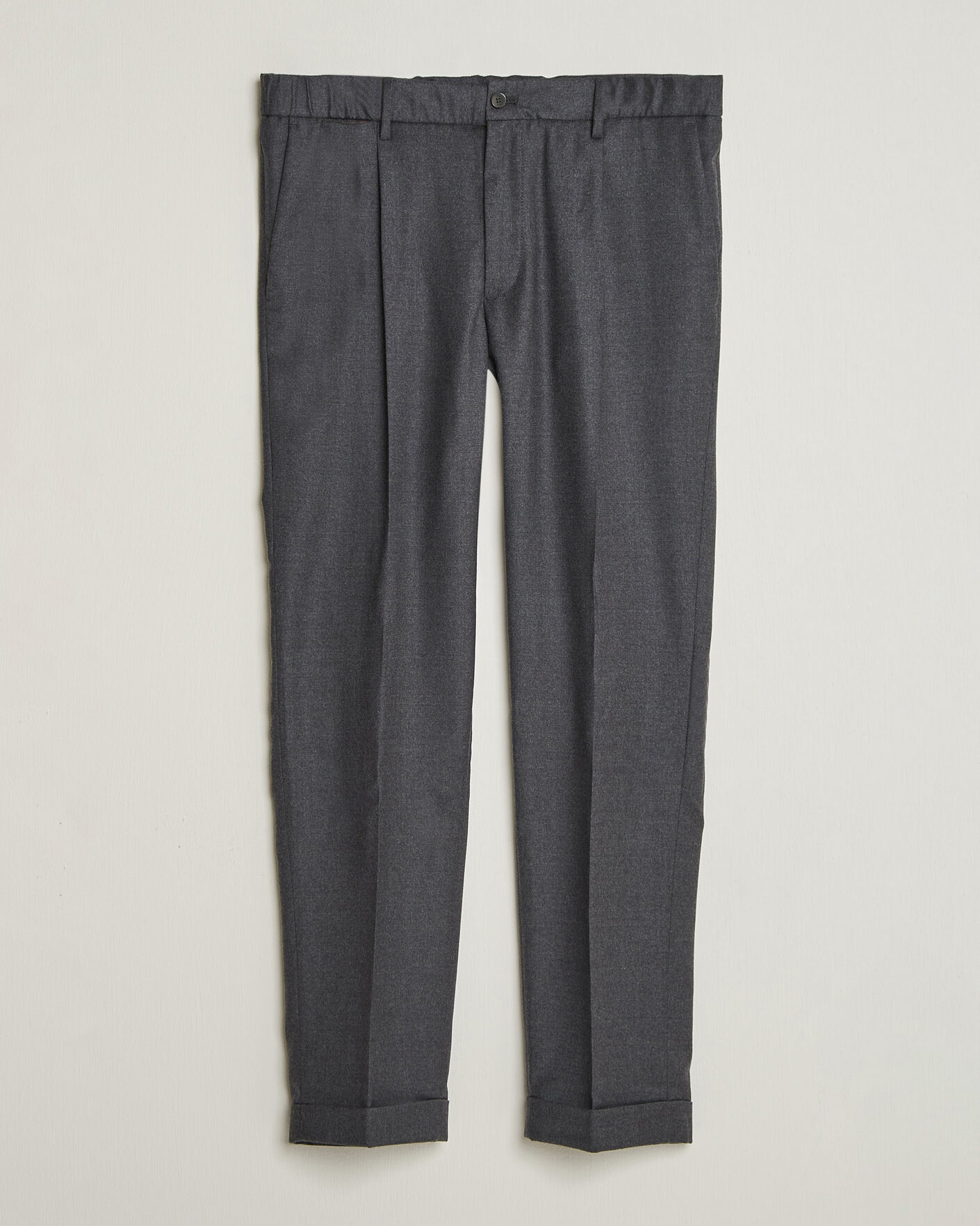 Herr | Byxor | Briglia 1949 | Isola Stretch Flannel Trousers Grey