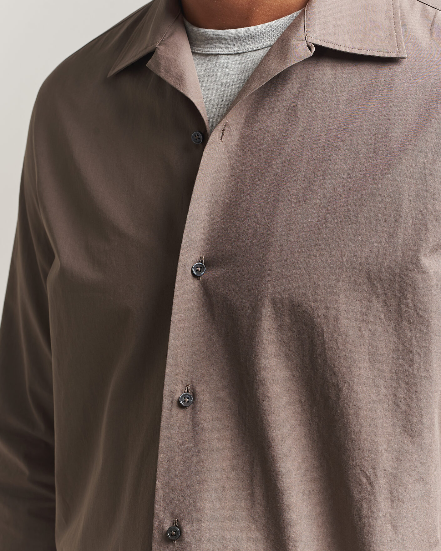 Herr | Skjortor | Jil Sander | Crispy Washed Cotton Shirt Taupe