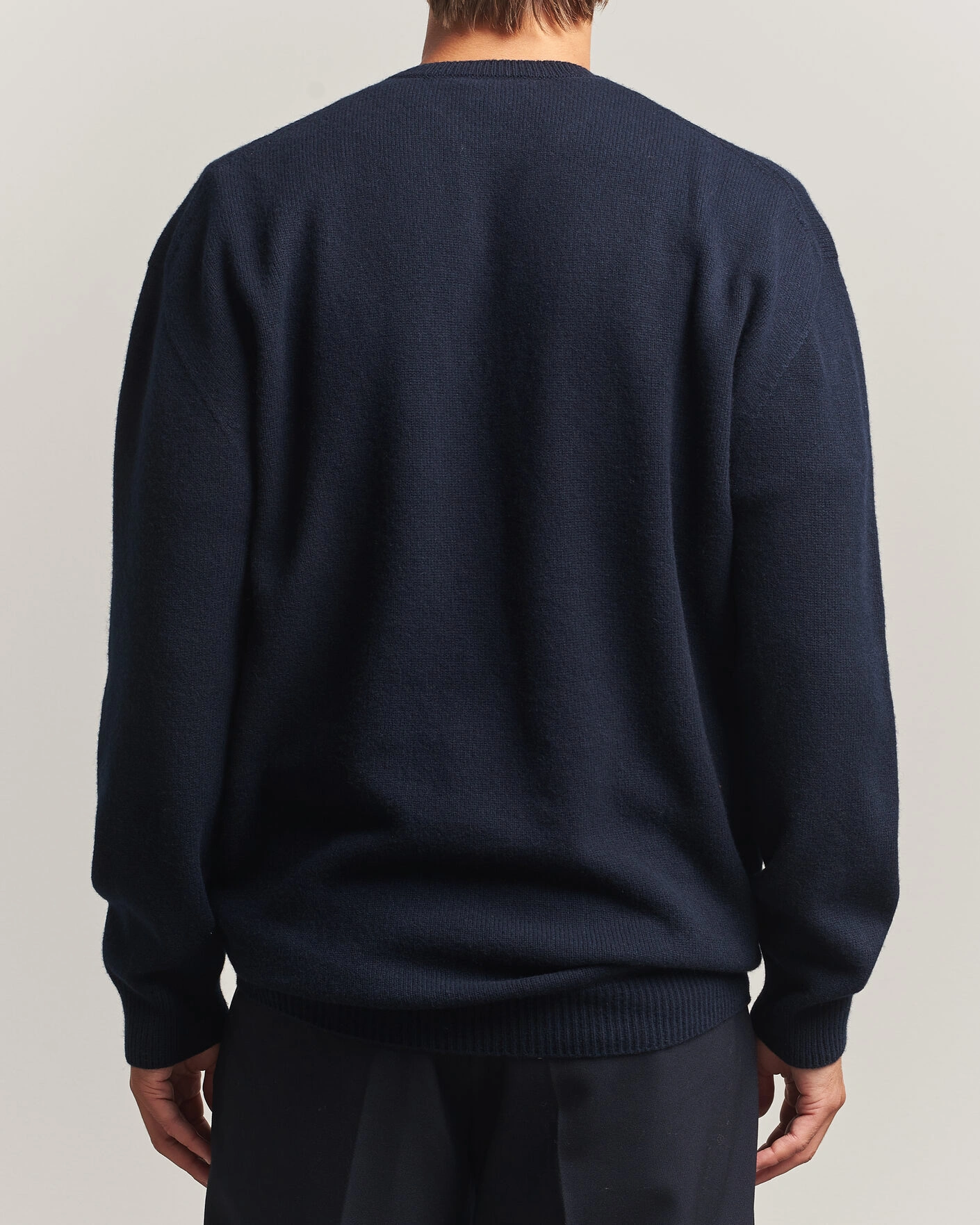 Herr | Tröjor | Jil Sander | Wool/Cashmere Seamless Sweater Navy
