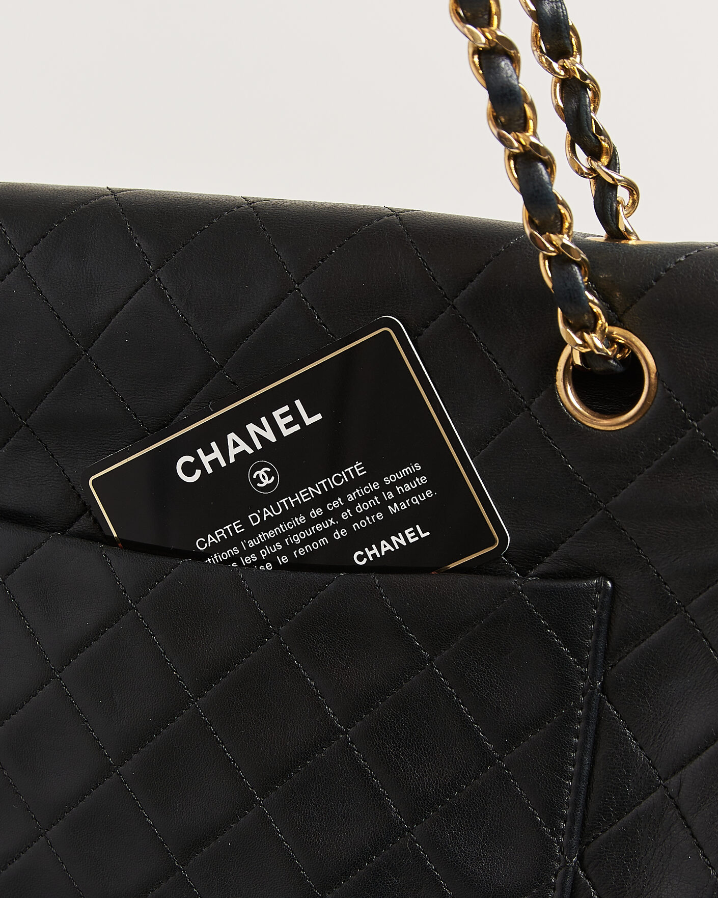 Herr | Pre-Owned & Vintage Bags | Chanel Pre-Owned | Vintage Classic Flap Bag Lambskin Black