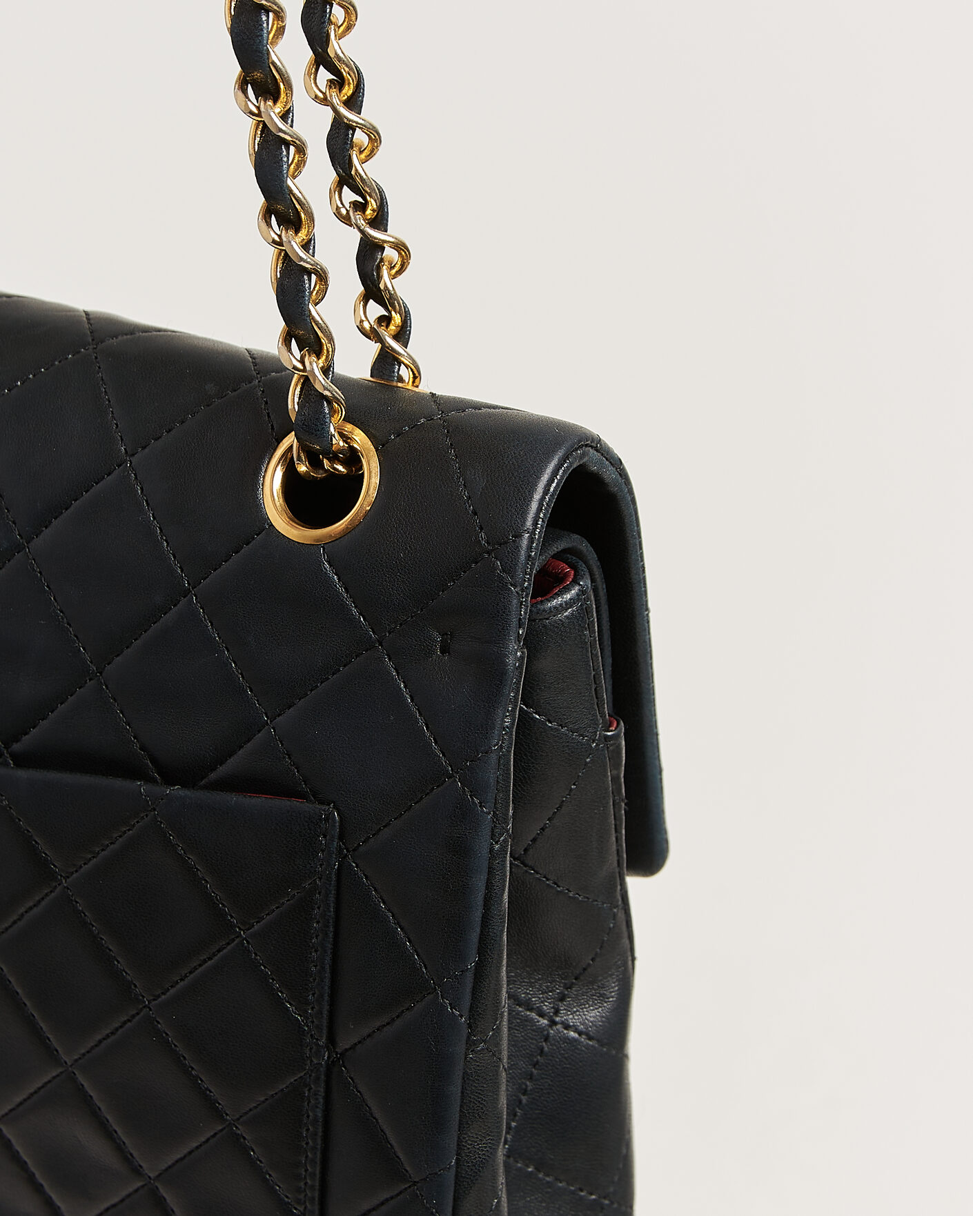 Herr | Pre-Owned & Vintage Bags | Chanel Pre-Owned | Classic Medium Square Double Flap Bag Lambskin Black