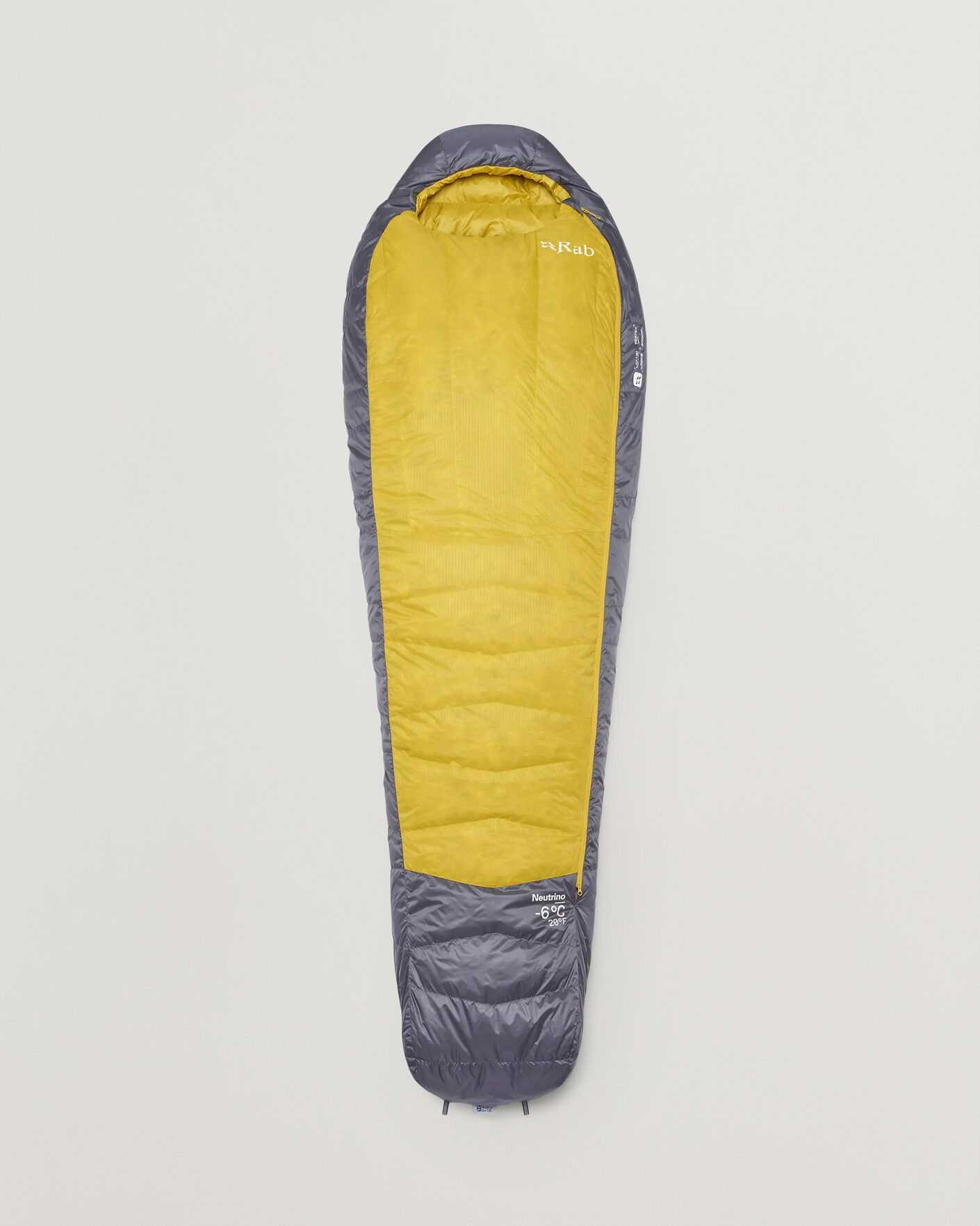 Herr | Outdoor living | Rab | Neutrino -6C Sleeping Bag Regular Graphene/Dark Pollen