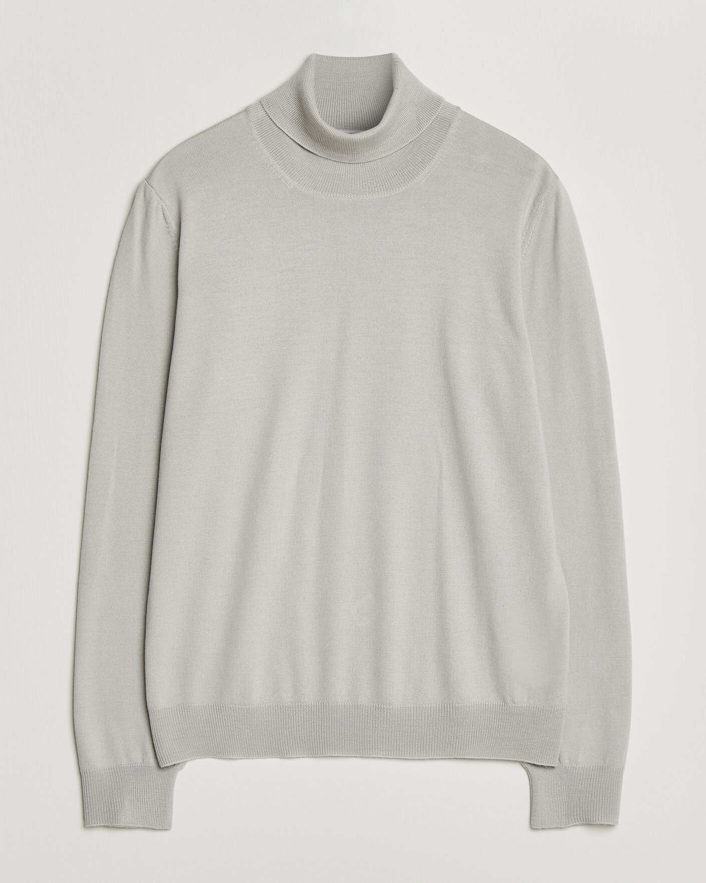 Herr | Tröjor | Gran Sasso | Merino Fashion Fit Rollneck Light Beige