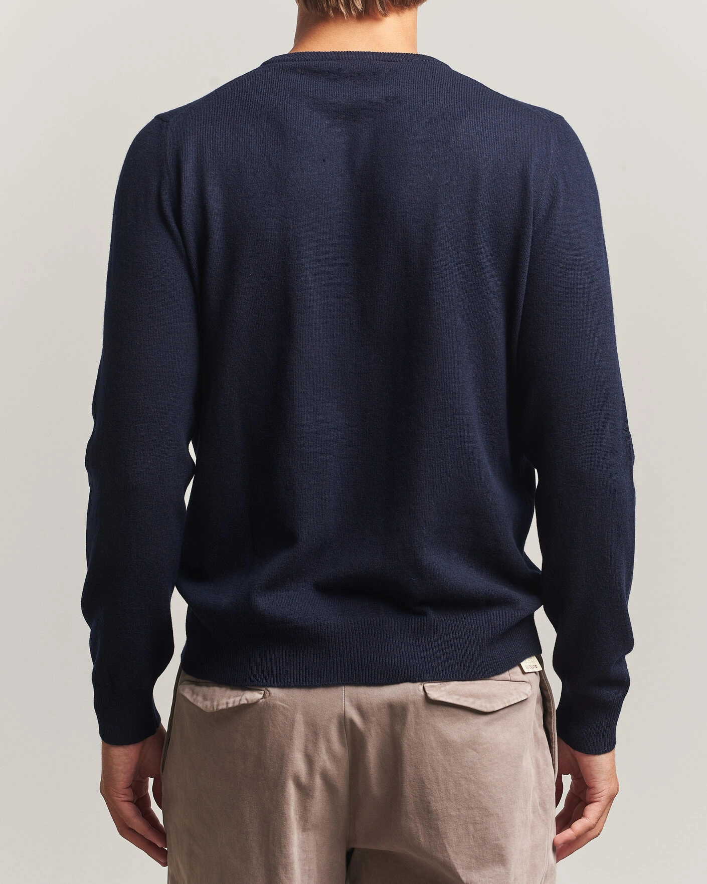 Herr | Tröjor | Gran Sasso | Wool/Cashmere Crew Neck Navy