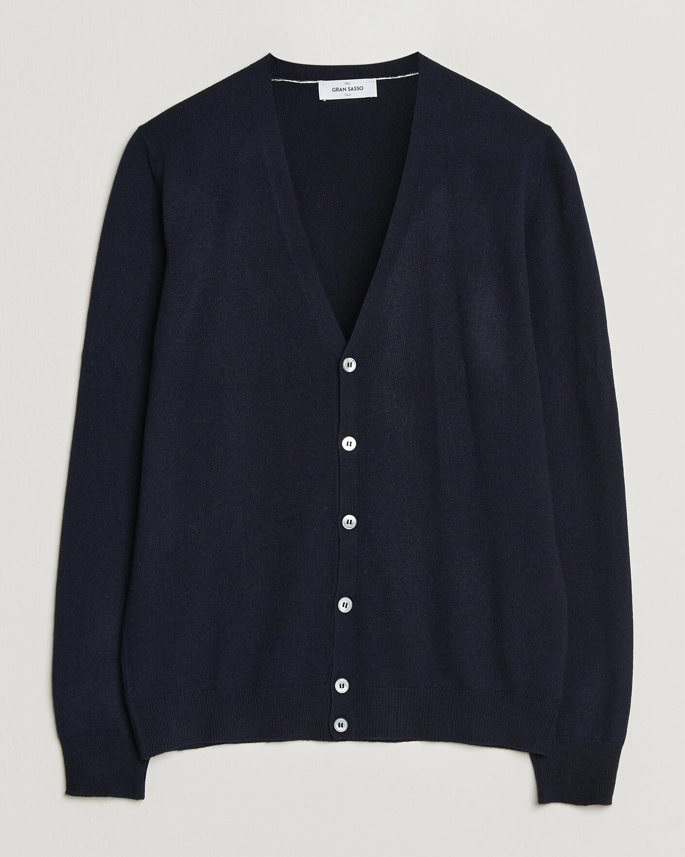 Herr | Tröjor | Gran Sasso | Wool/Cashmere Cardigan Navy
