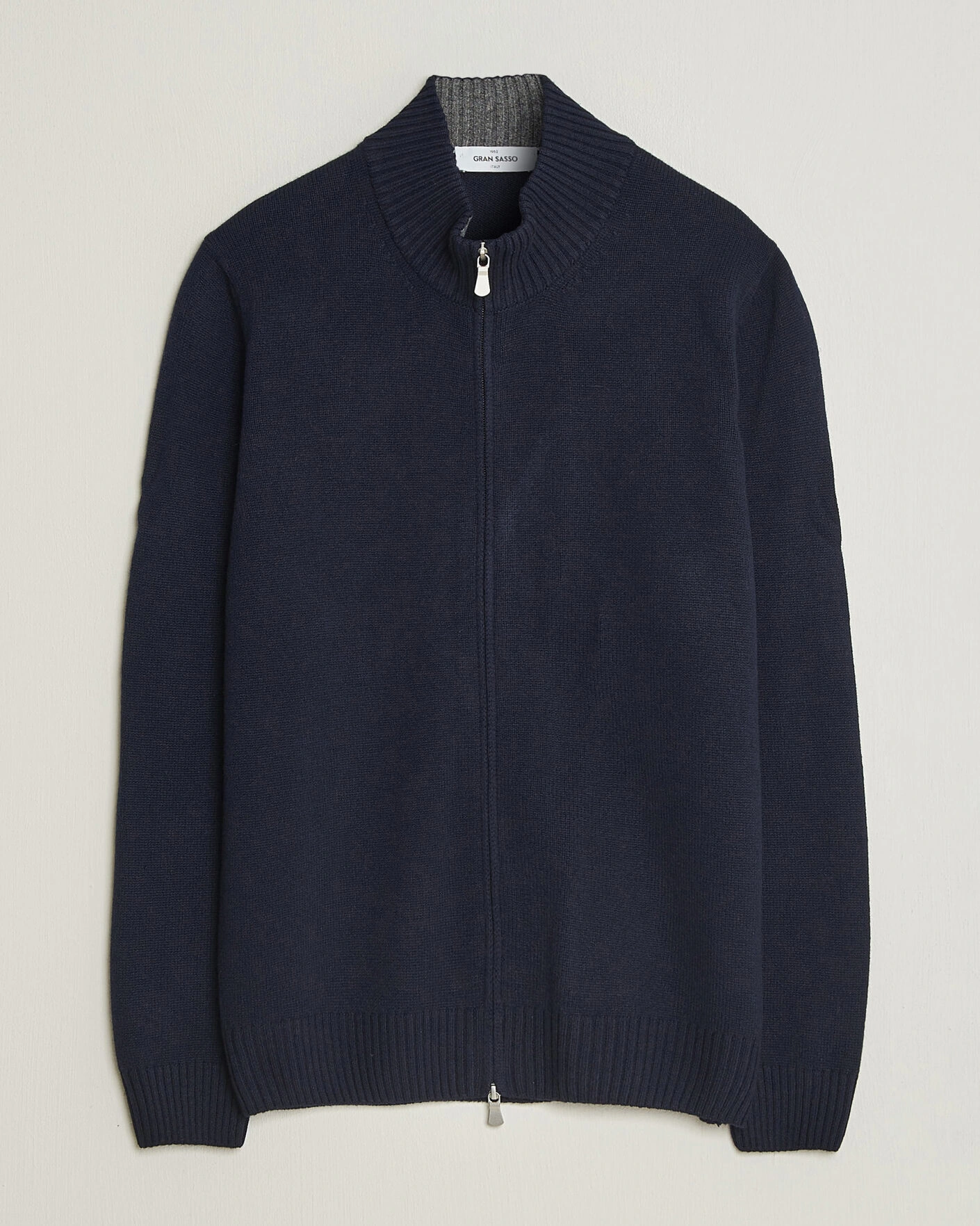 Herr | Tröjor | Gran Sasso | Wool/Cashmere Full Zip Navy