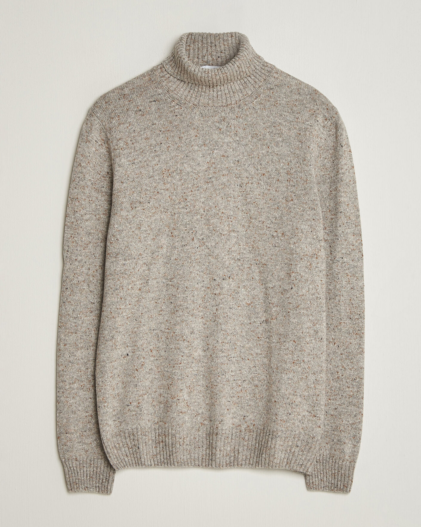 Herr | Tröjor | Gran Sasso | Wool/Cashmere Donegal Rollneck Beige
