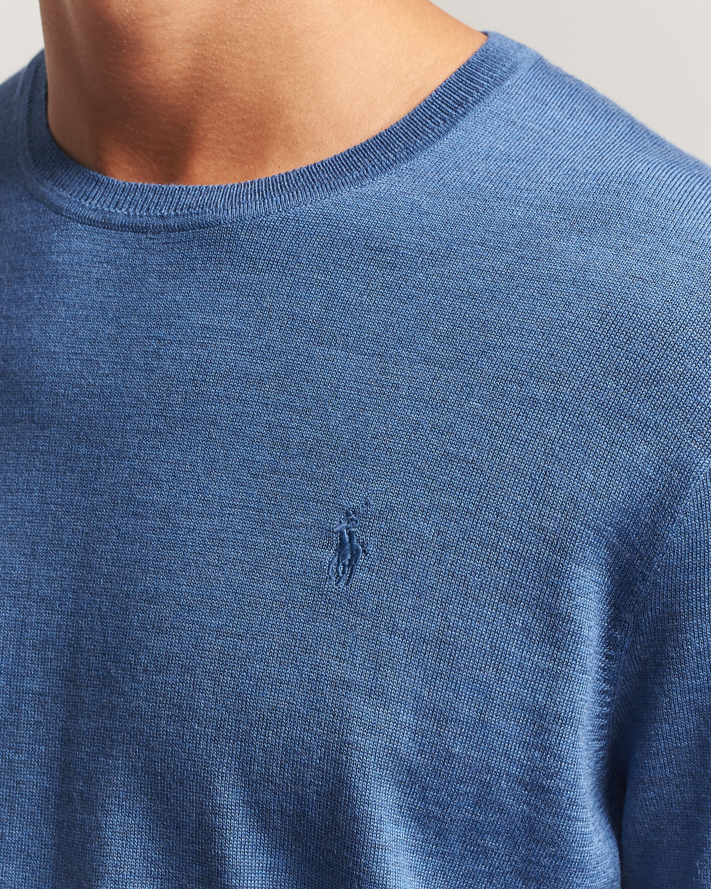 Herr | Tröjor | Polo Ralph Lauren | Long Sleeve Pullover Clarity Blue