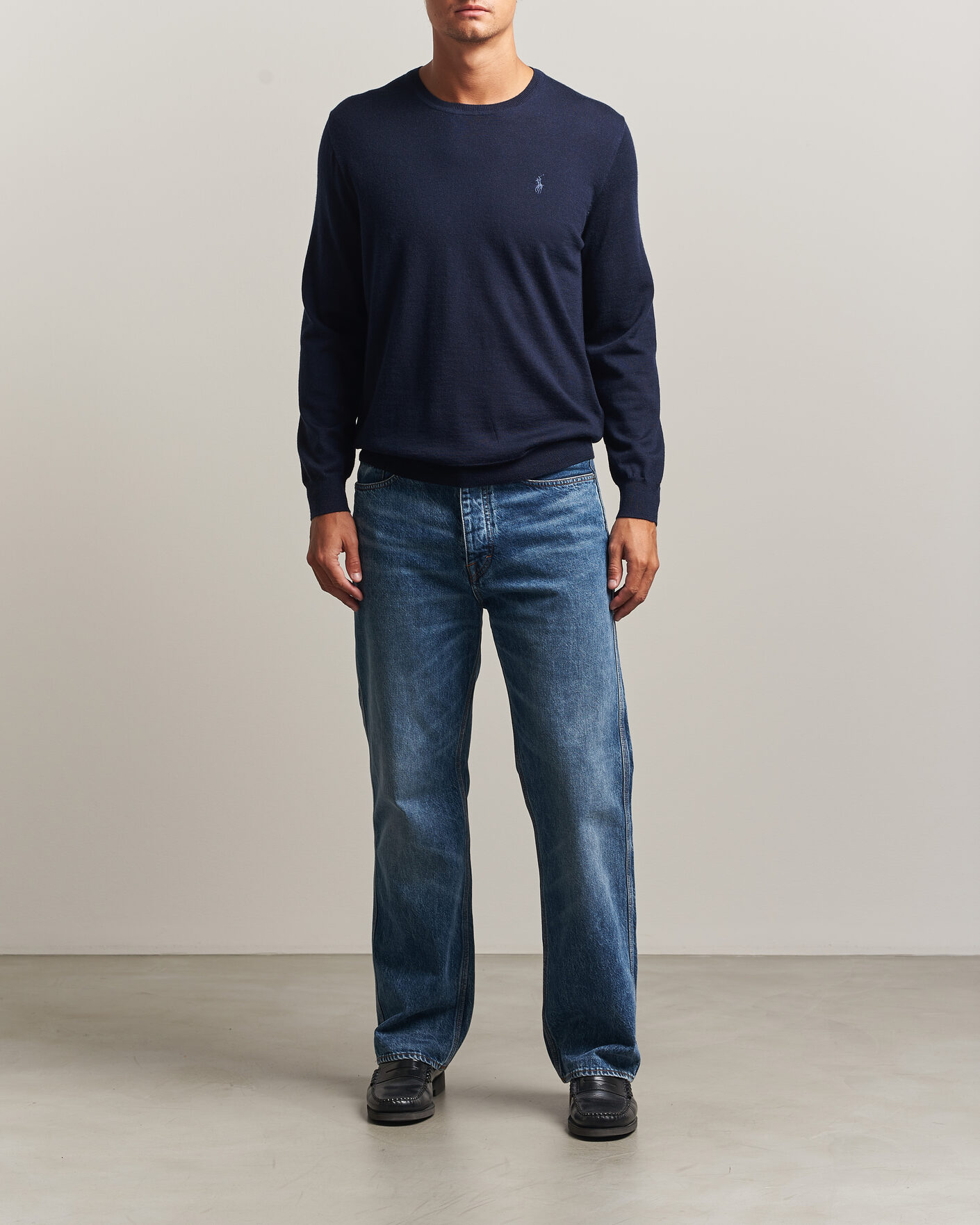 Herr | Tröjor | Polo Ralph Lauren | Long Sleeve Pullover Hunter Navy