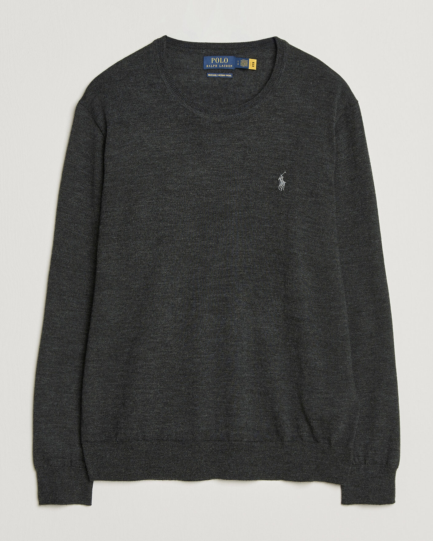 Herr | Tröjor | Polo Ralph Lauren | Long Sleeve Pullover Dark Granite