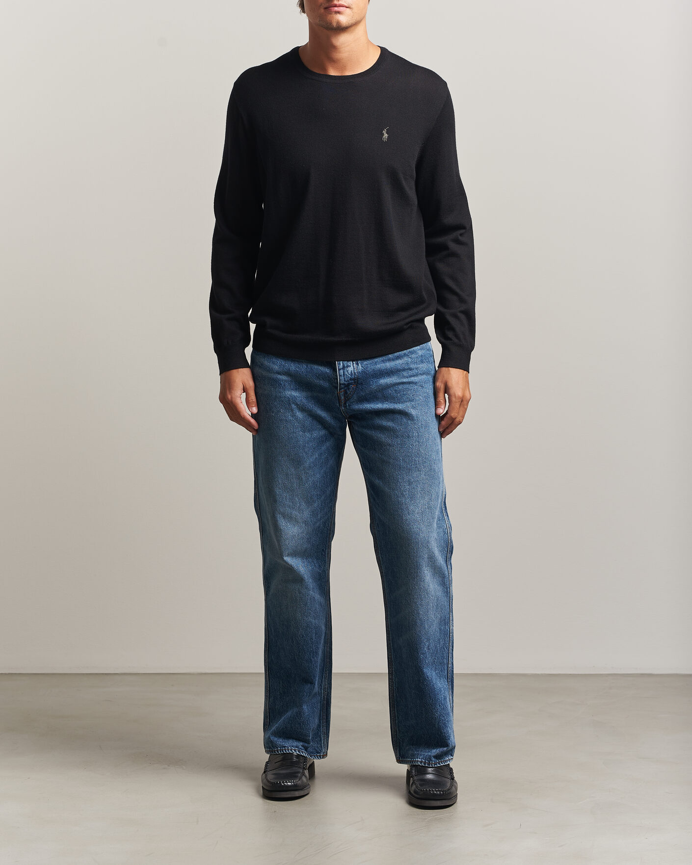 Herr | Tröjor | Polo Ralph Lauren | Long Sleeve Pullover Polo Black