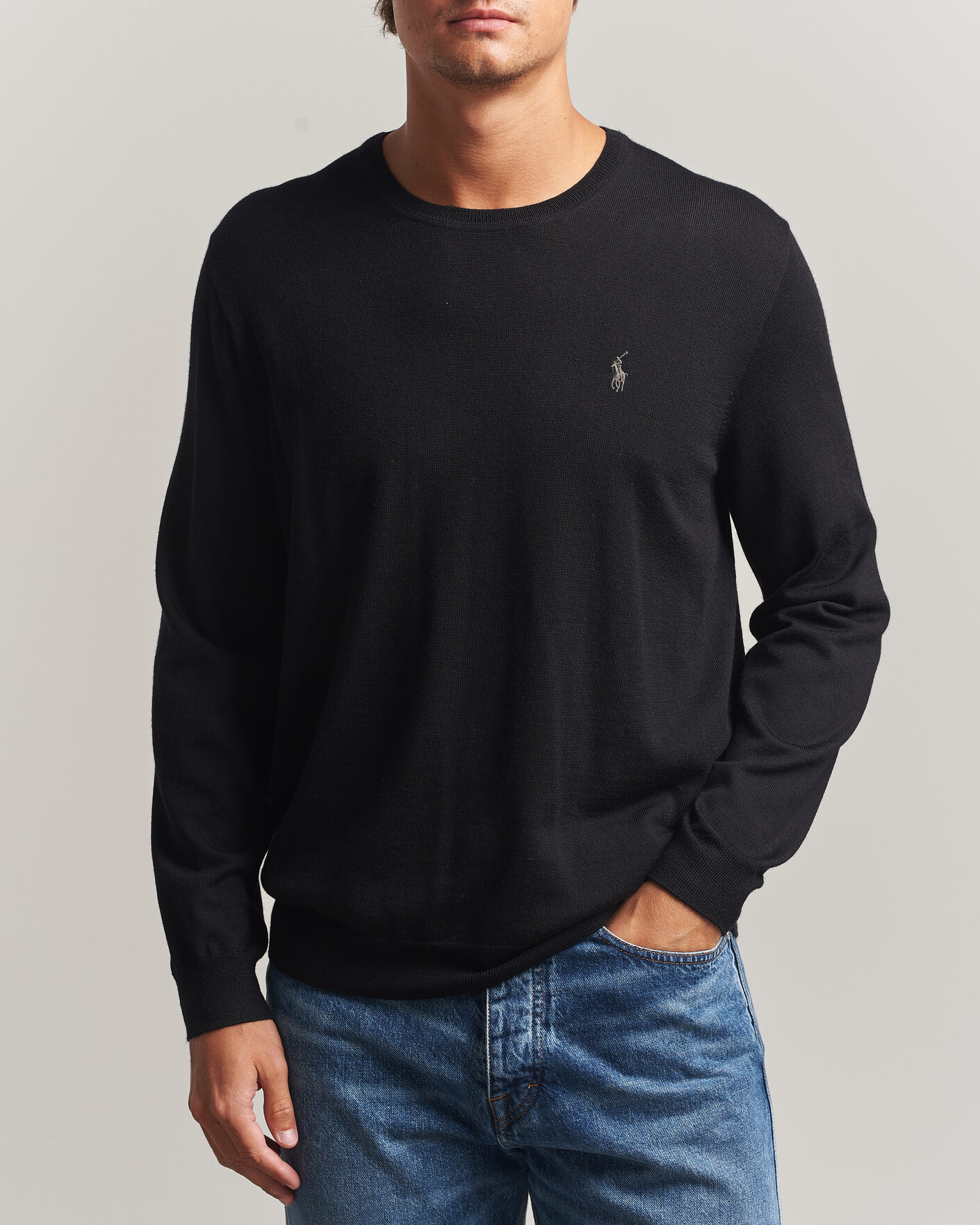 Herr | Tröjor | Polo Ralph Lauren | Long Sleeve Pullover Polo Black