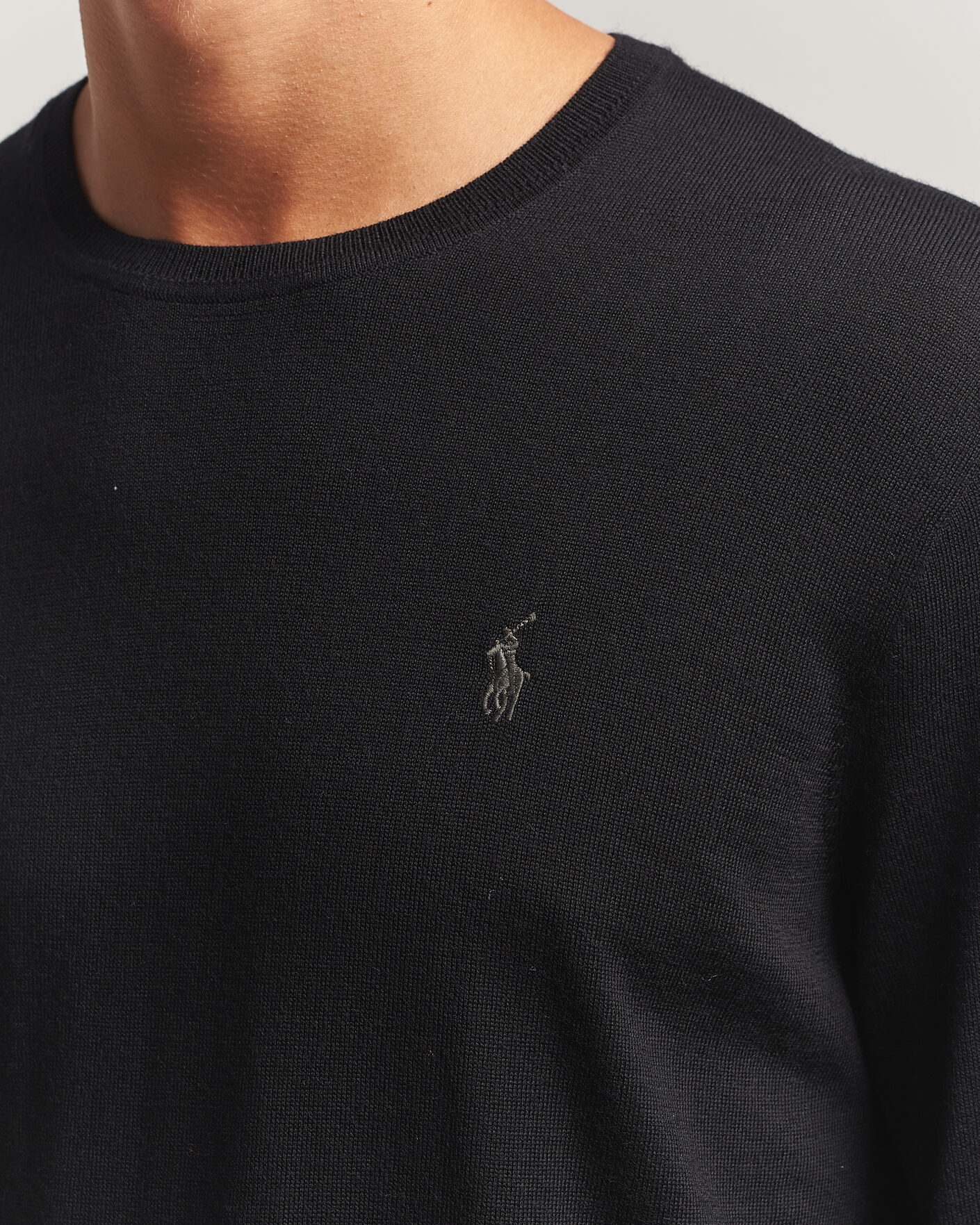 Herr | Tröjor | Polo Ralph Lauren | Long Sleeve Pullover Polo Black