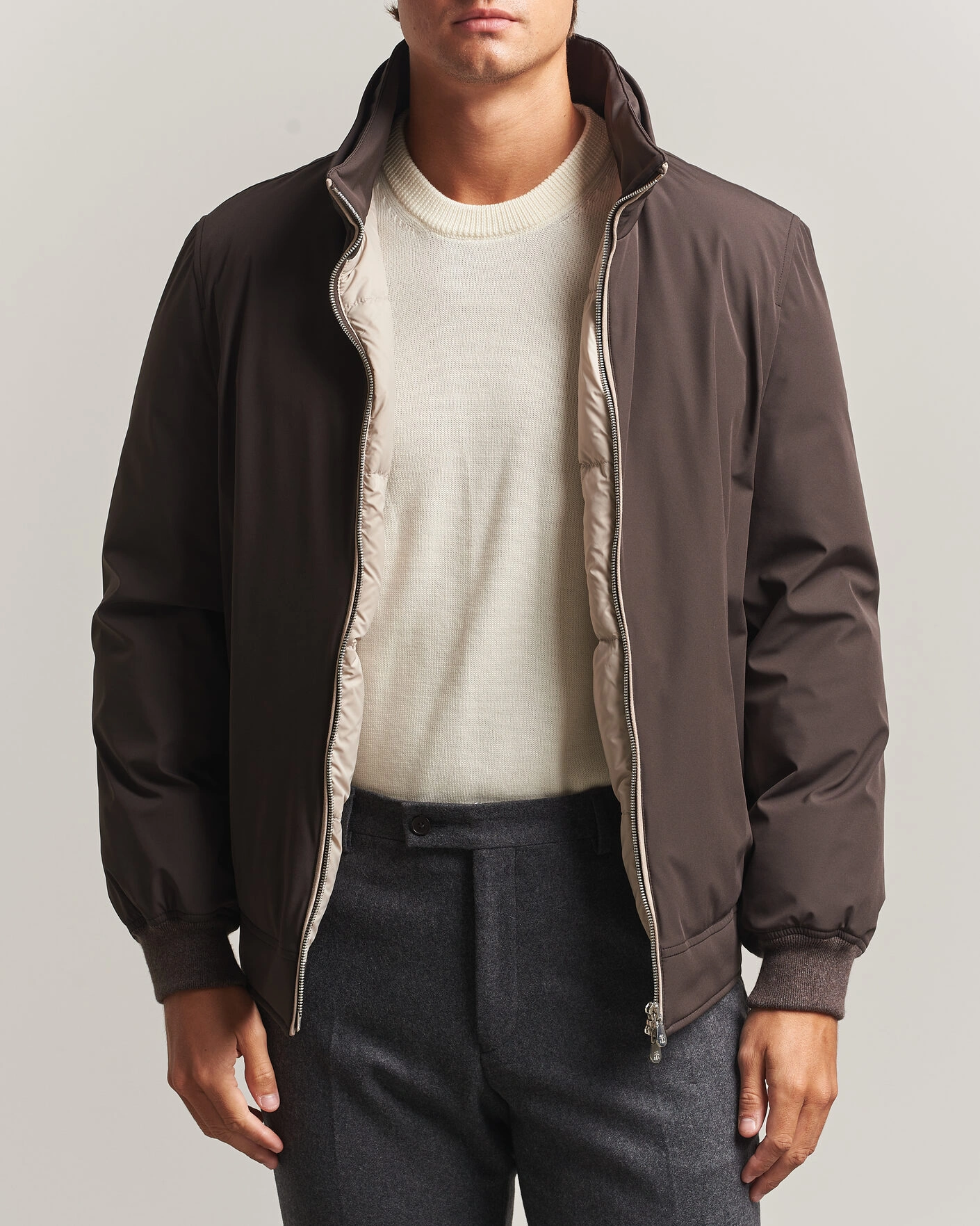 Herr | Jackor | Brunello Cucinelli | Padded Jacket Dark Brown