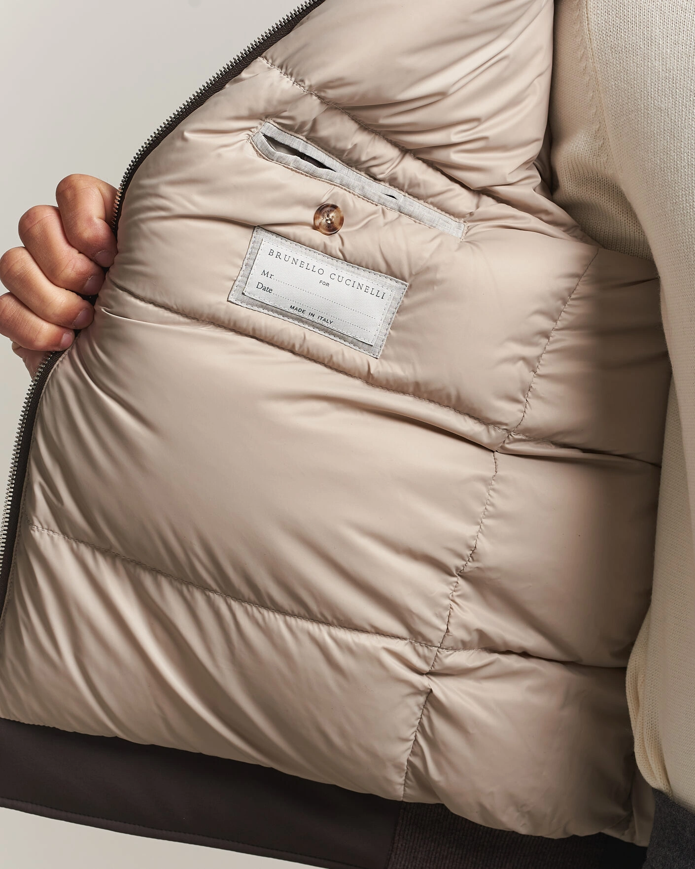 Herr | Jackor | Brunello Cucinelli | Padded Jacket Dark Brown