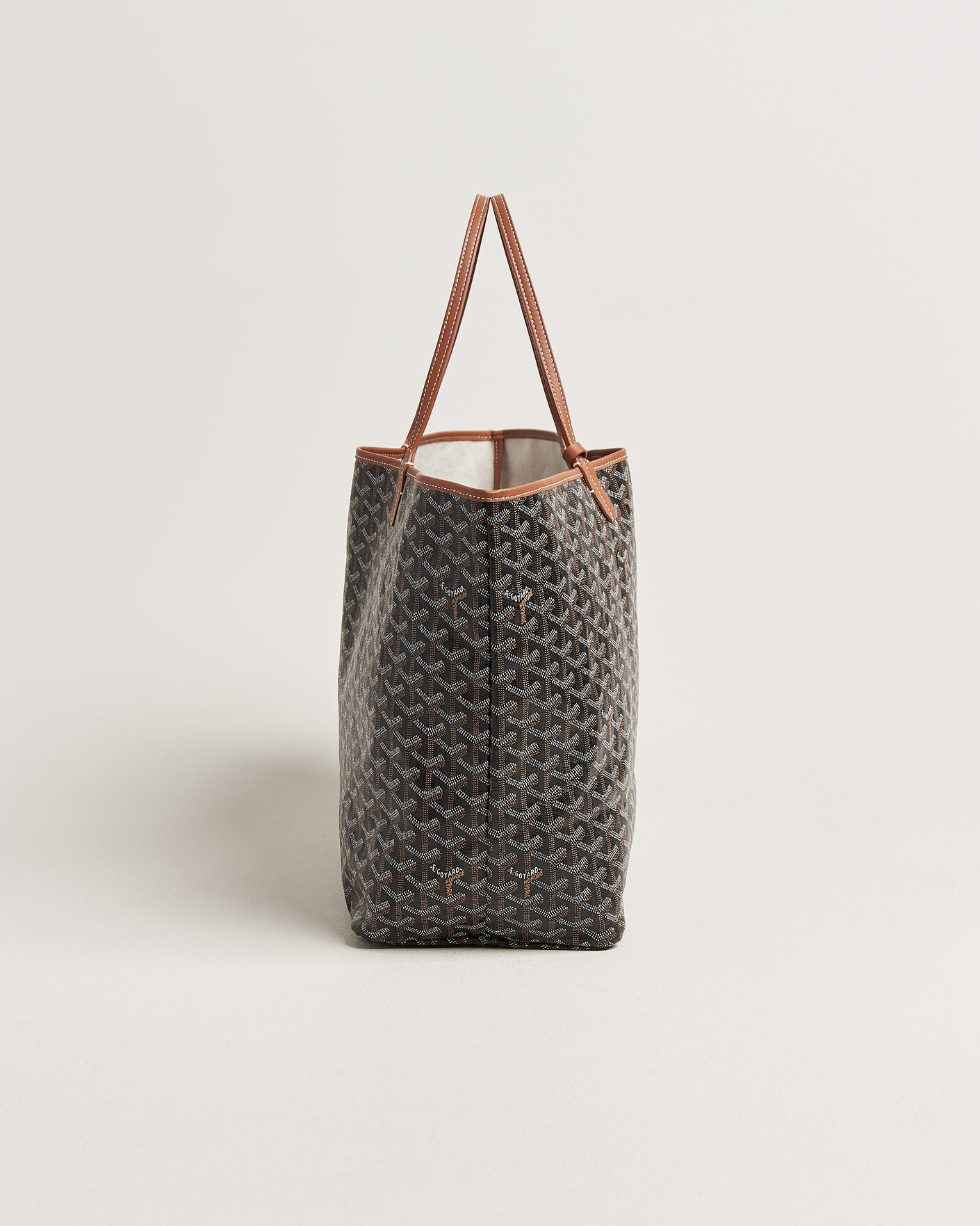 Herr | Pre-Owned & Vintage Bags | Goyard Pre-Owned | Saint Louis GM Coated Canvas Tote Bag Black