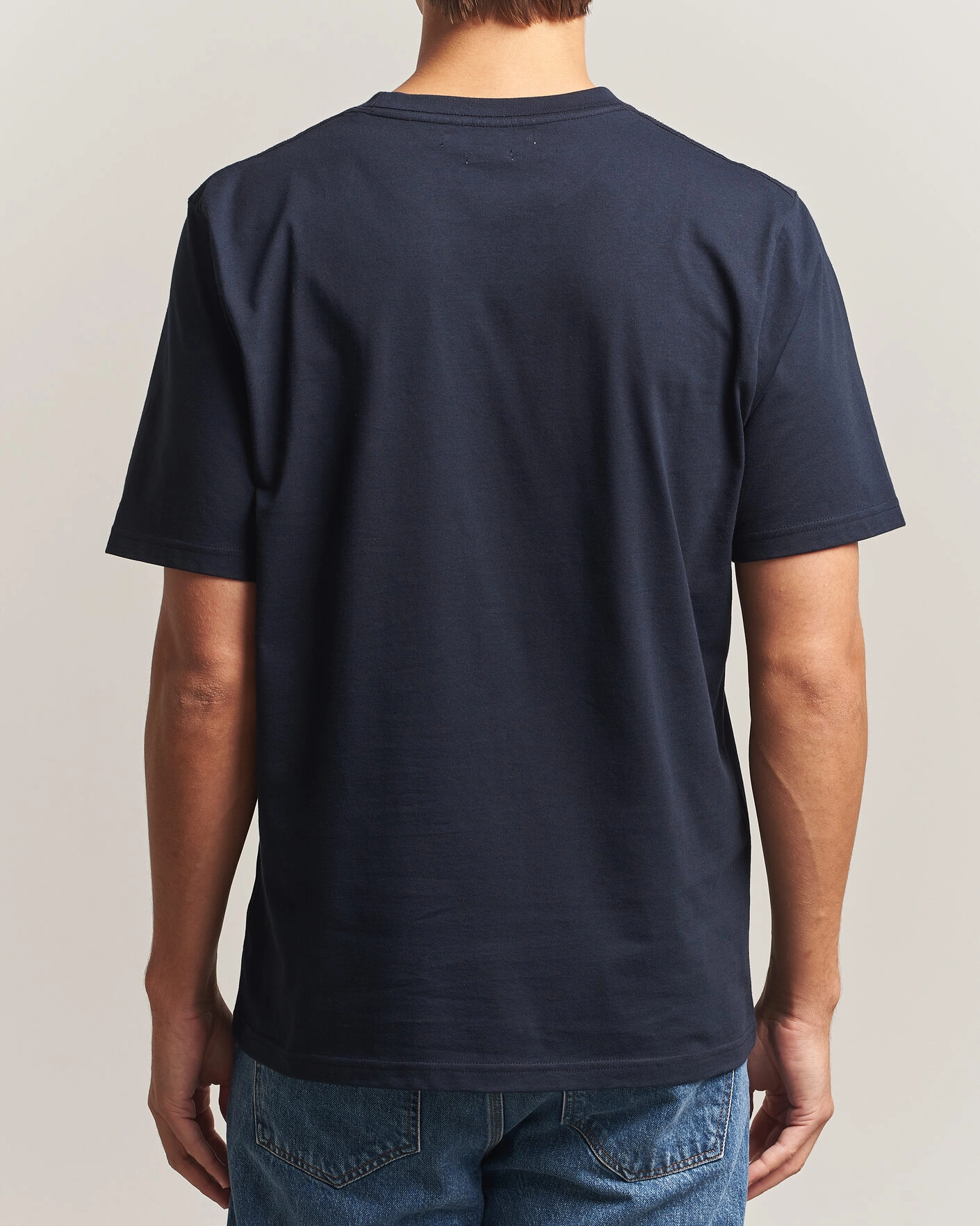 Herr | T-Shirts | Samsøe Samsøe | Thomas Cotton T-Shirt Salute Navy