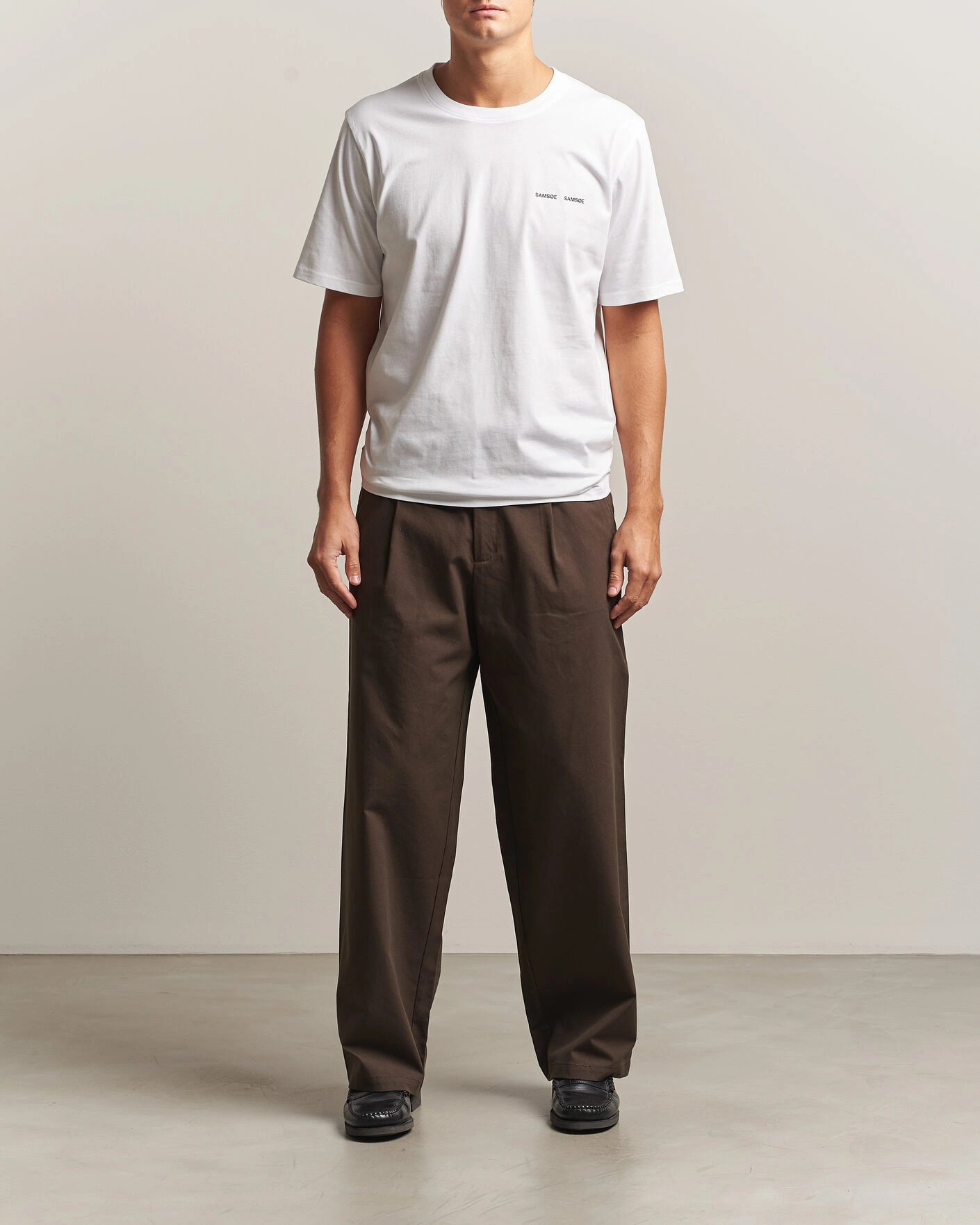Herr | T-Shirts | Samsøe Samsøe | Thomas Cotton T-Shirt White