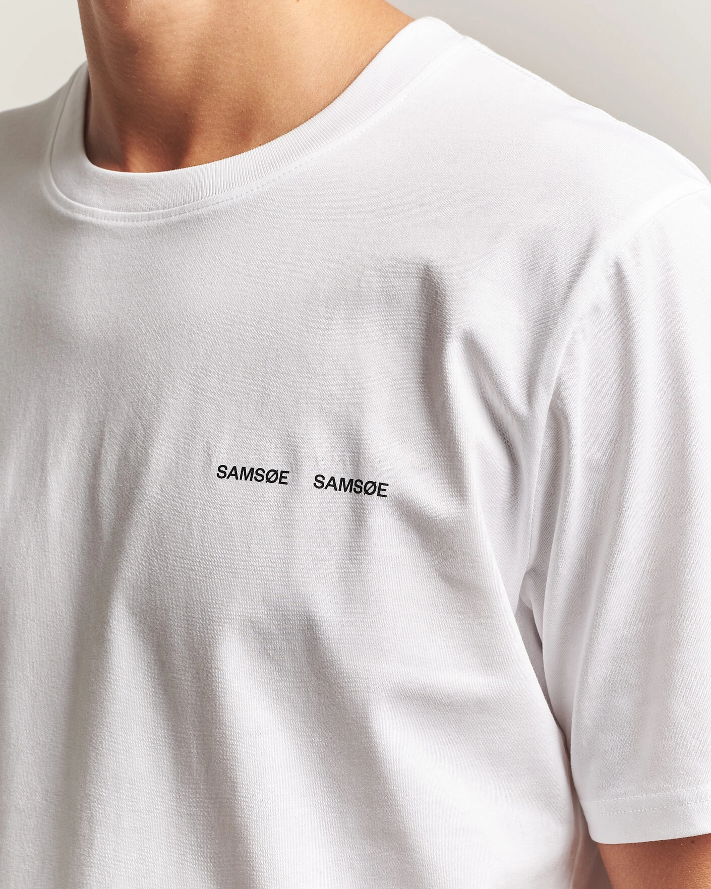 Herr | T-Shirts | Samsøe Samsøe | Thomas Cotton T-Shirt White