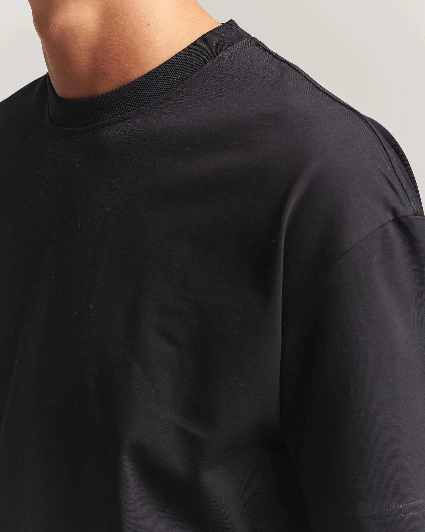 Herr | T-Shirts | Samsøe Samsøe | Jason Heavy Cotton T-Shirt Black