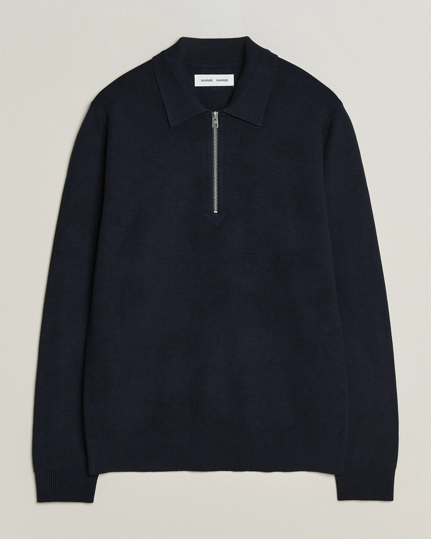 Herr | Tröjor | Samsøe Samsøe | Matt Half Zip Polo Sky Captain