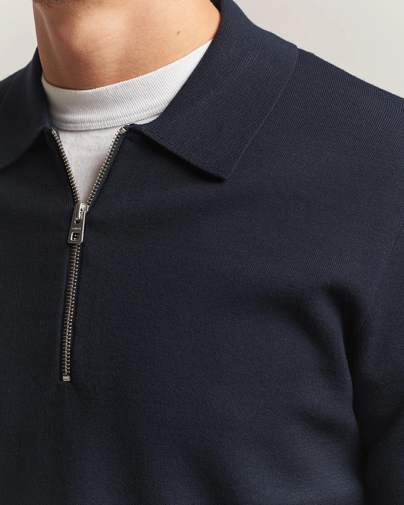 Herr | Tröjor | Samsøe Samsøe | Matt Half Zip Polo Sky Captain