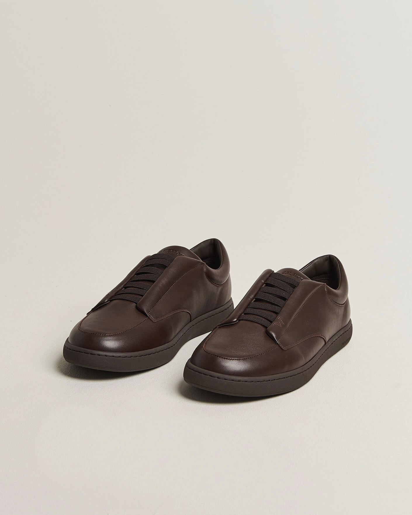Herr | Sneakers | J.M. Weston | Dress Sneaker Dark Brown Nappa