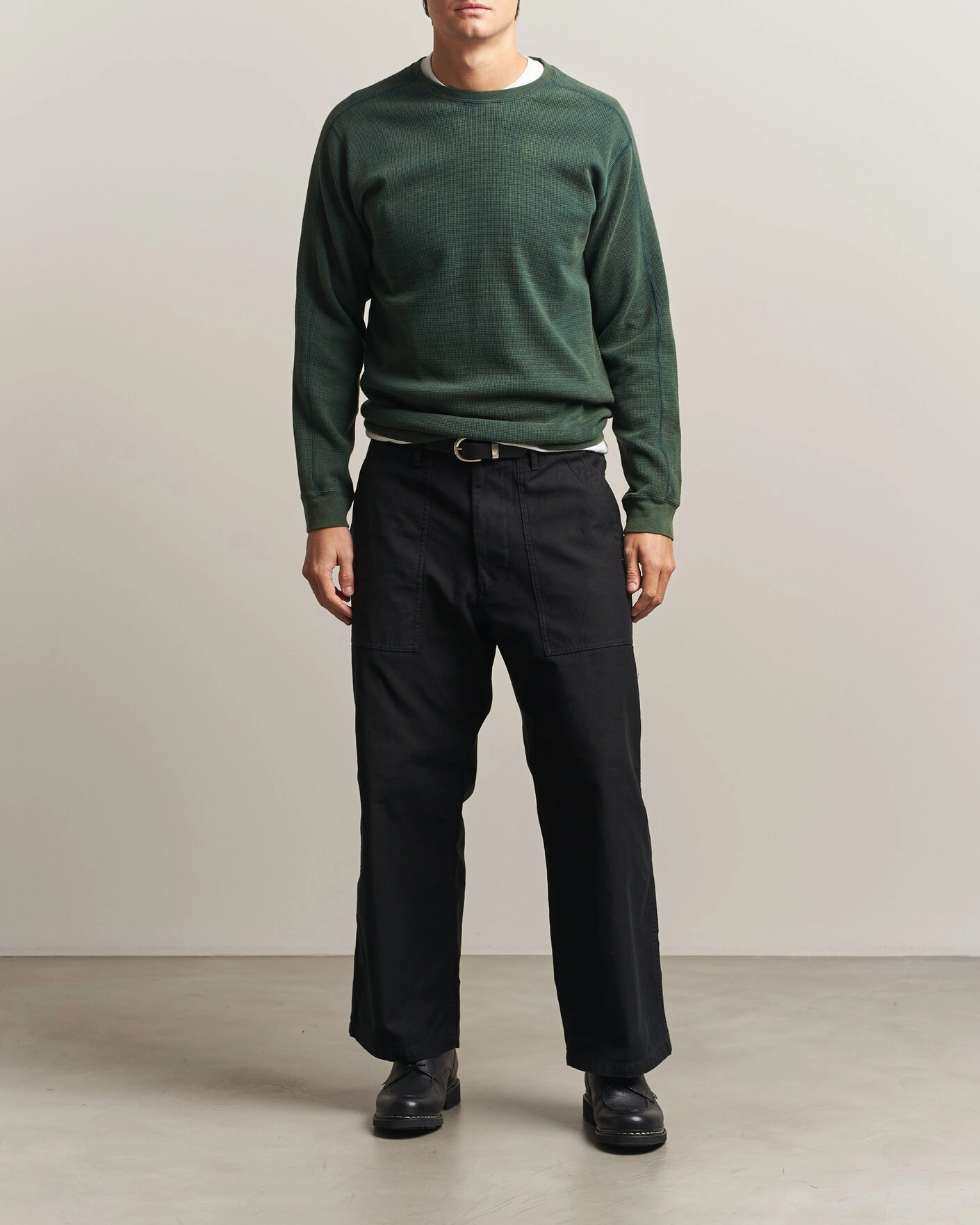 Herr | T-Shirts | BEAMS PLUS | Fade Thermal Crew Green